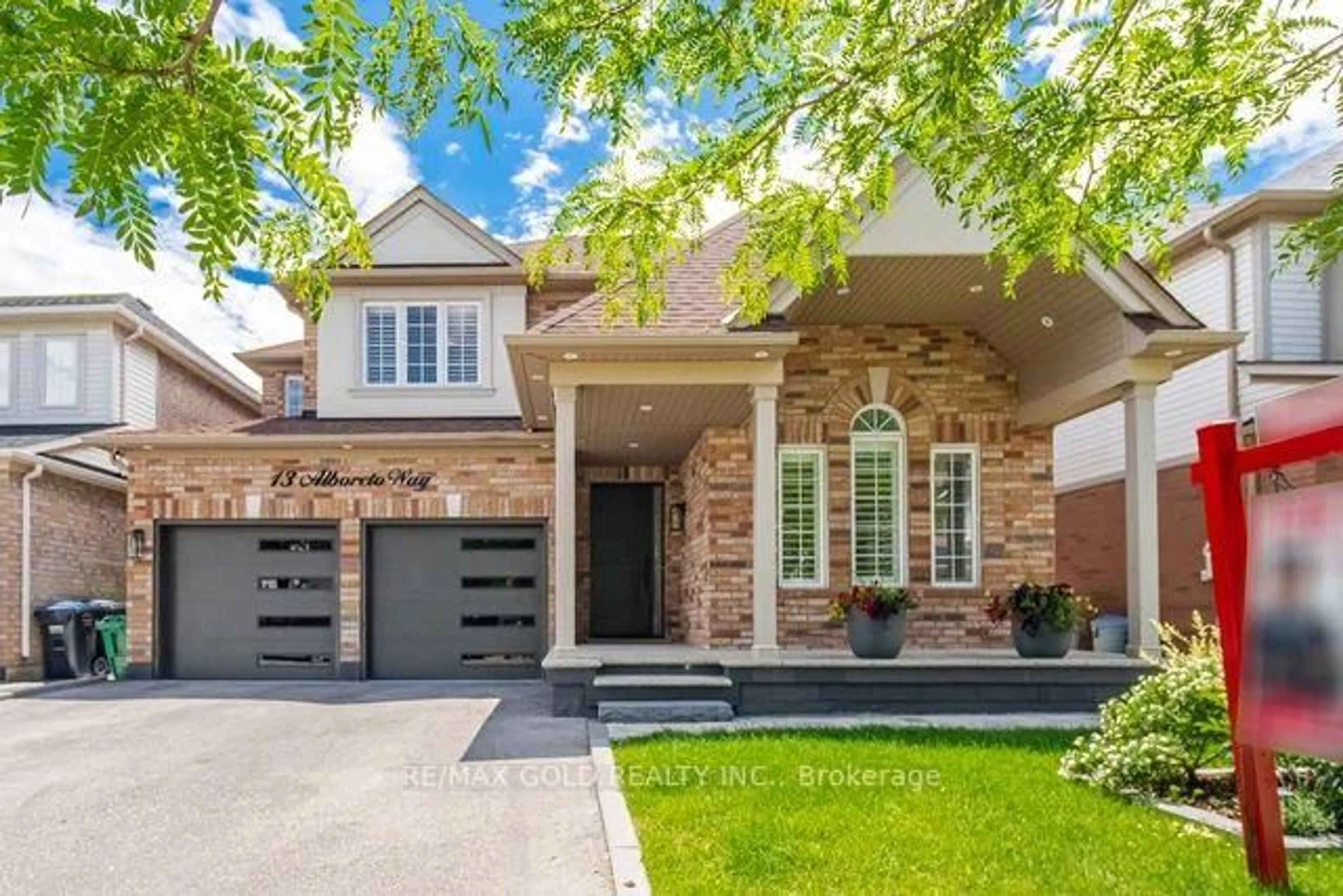 Home with brick exterior material, street for 13 Alboreto Way, Brampton Ontario L6X 0N5