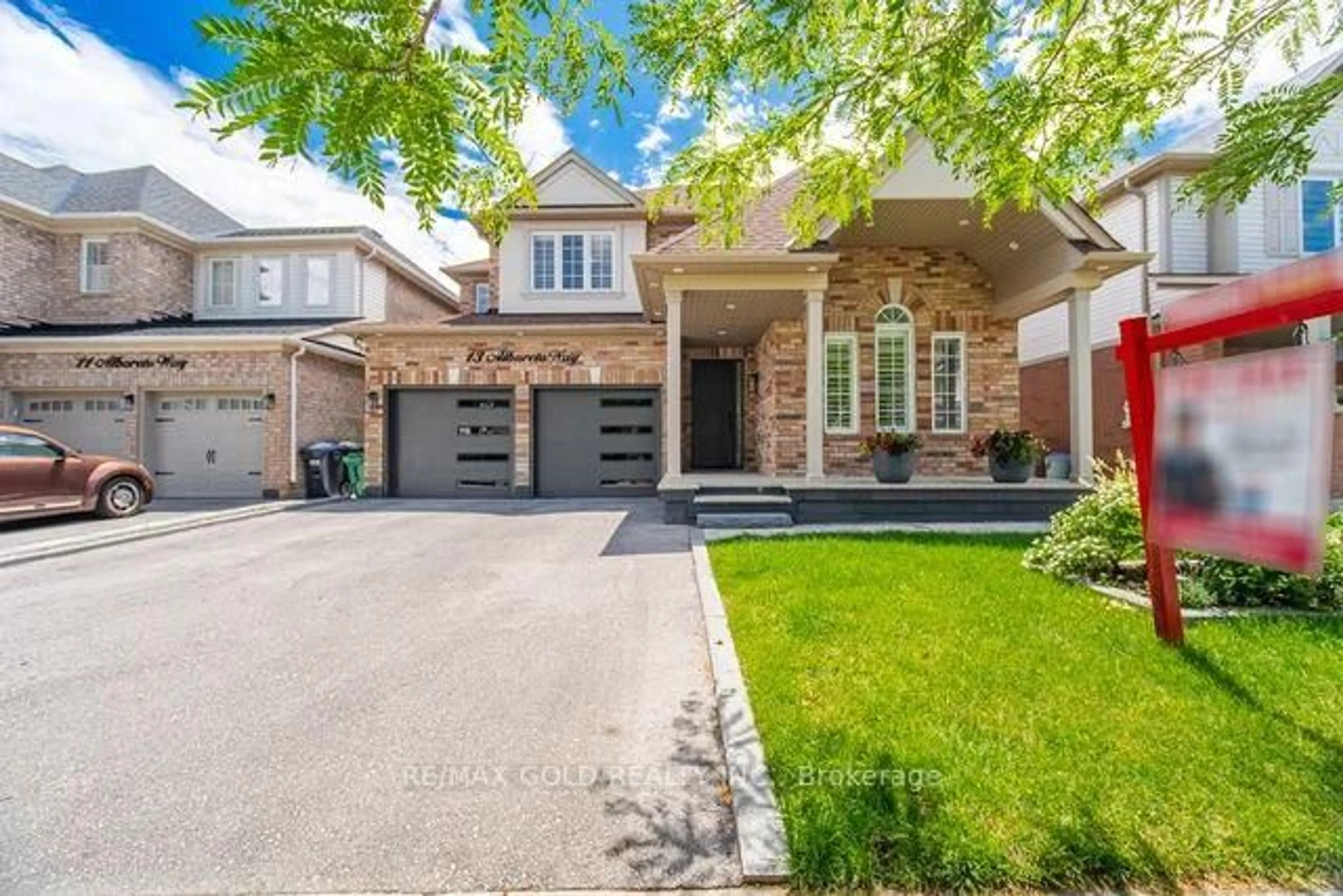 Home with brick exterior material, street for 13 Alboreto Way, Brampton Ontario L6X 0N5