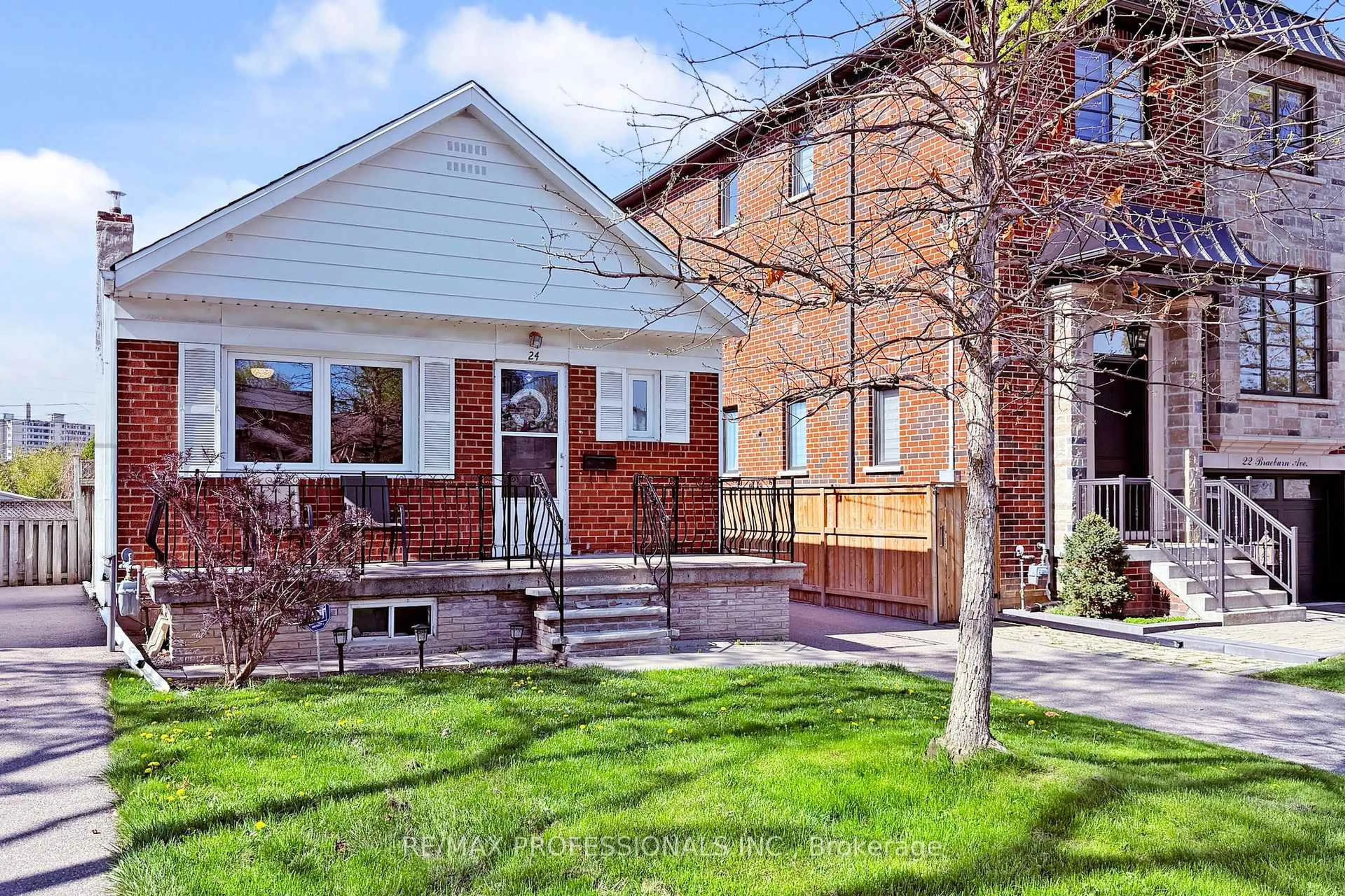 Home with brick exterior material, street for 24 Braeburn Ave, Toronto Ontario M9P 2J3