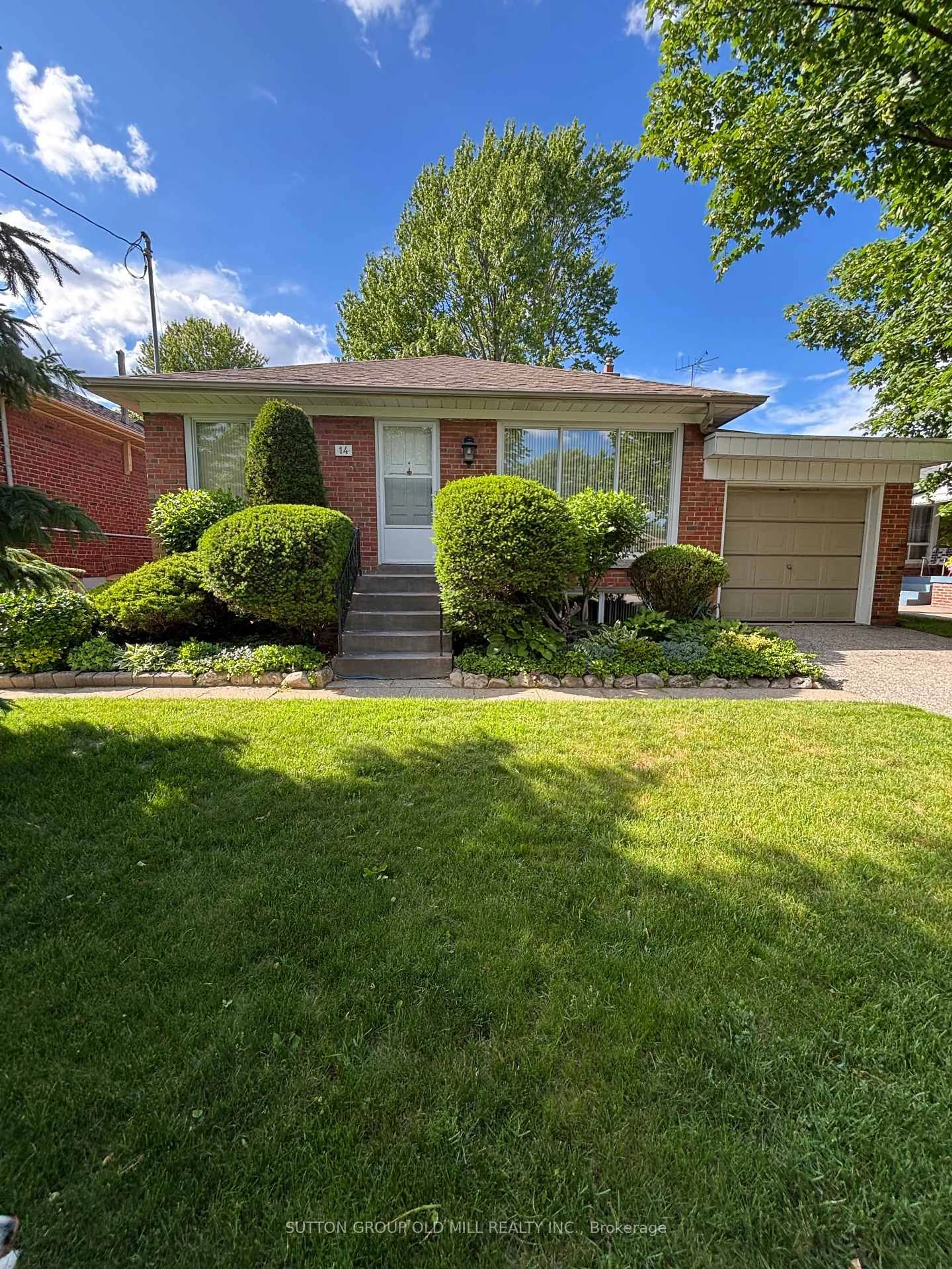 Home with brick exterior material, street for 14 Claymore Dr, Toronto Ontario M8Z 2R9