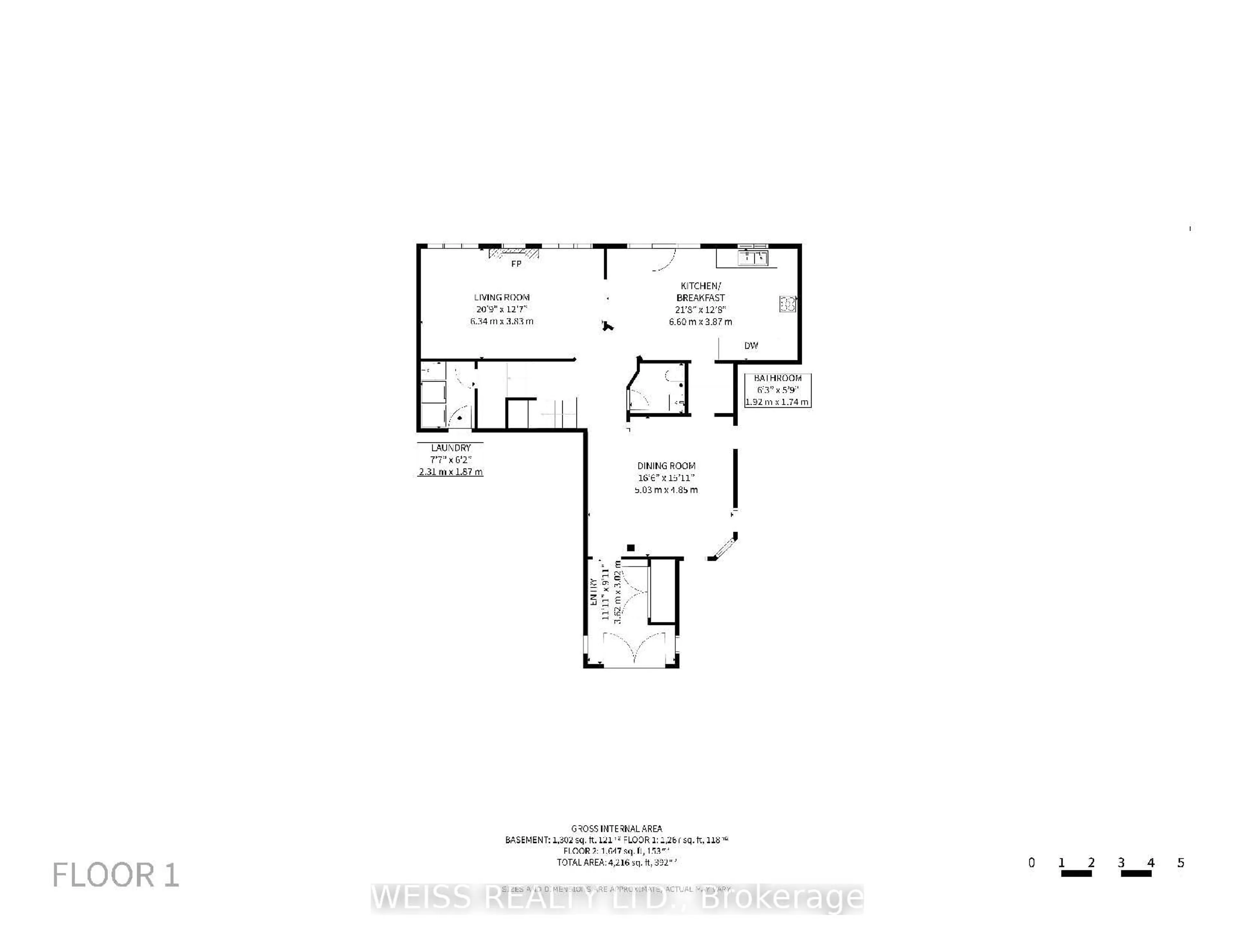 Floor plan for 4624 Ethel Rd, Burlington Ontario L7M 0G7