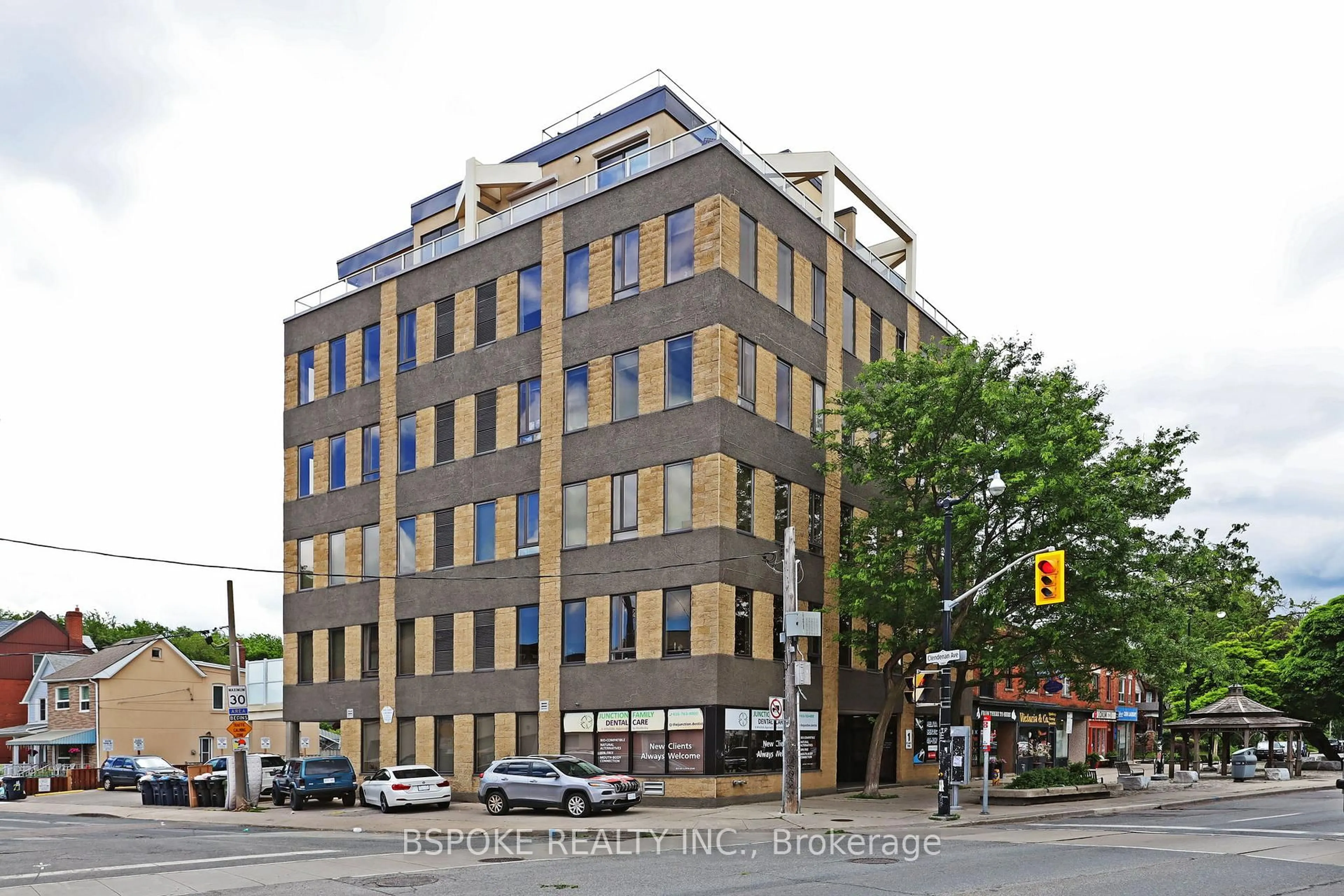 Home with brick exterior material, building for 1 St Johns Rd #303, Toronto Ontario M6P 1T7