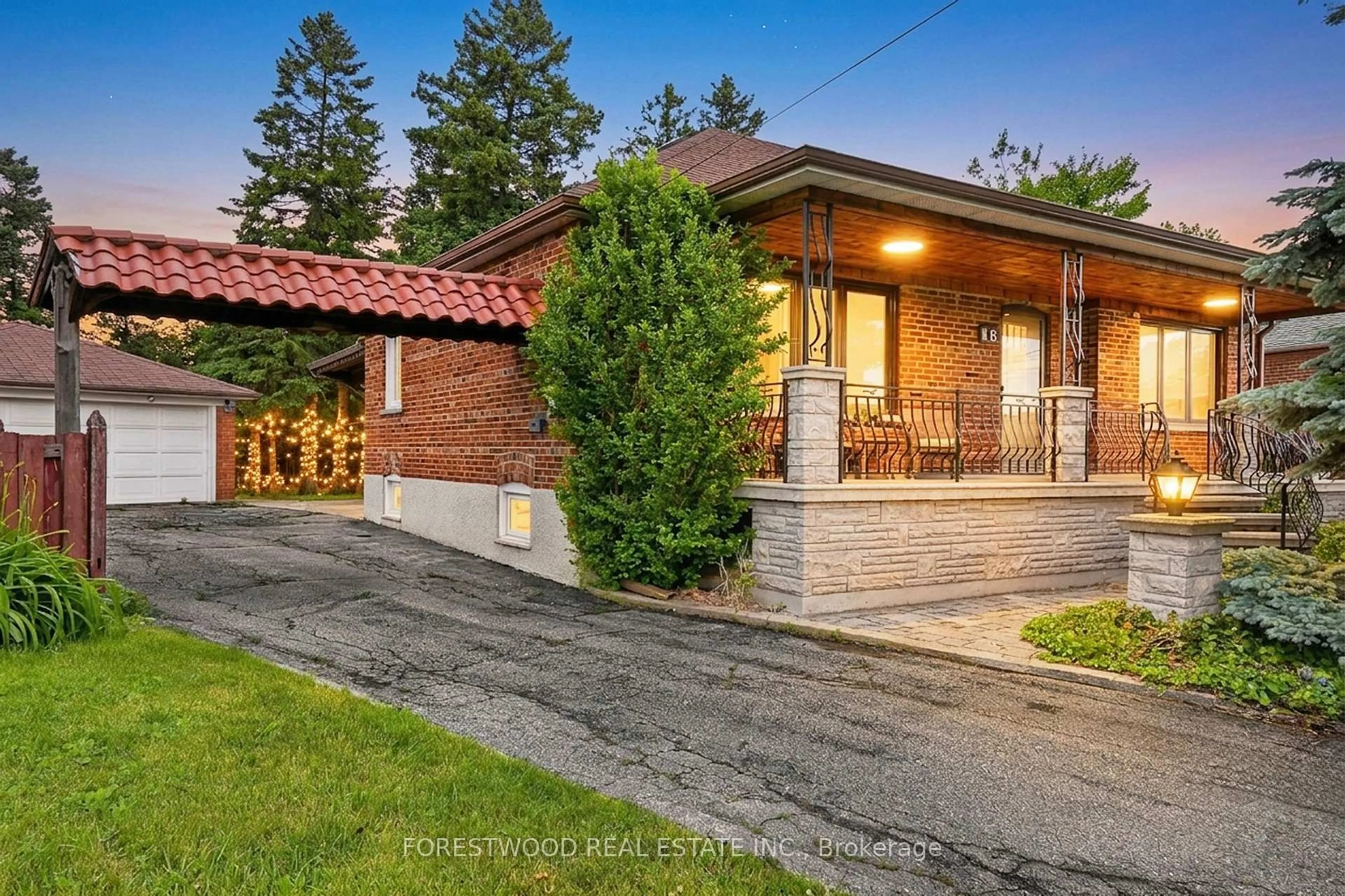 Home with brick exterior material, street for 16 Enid Cres, Toronto Ontario M6B 1S1