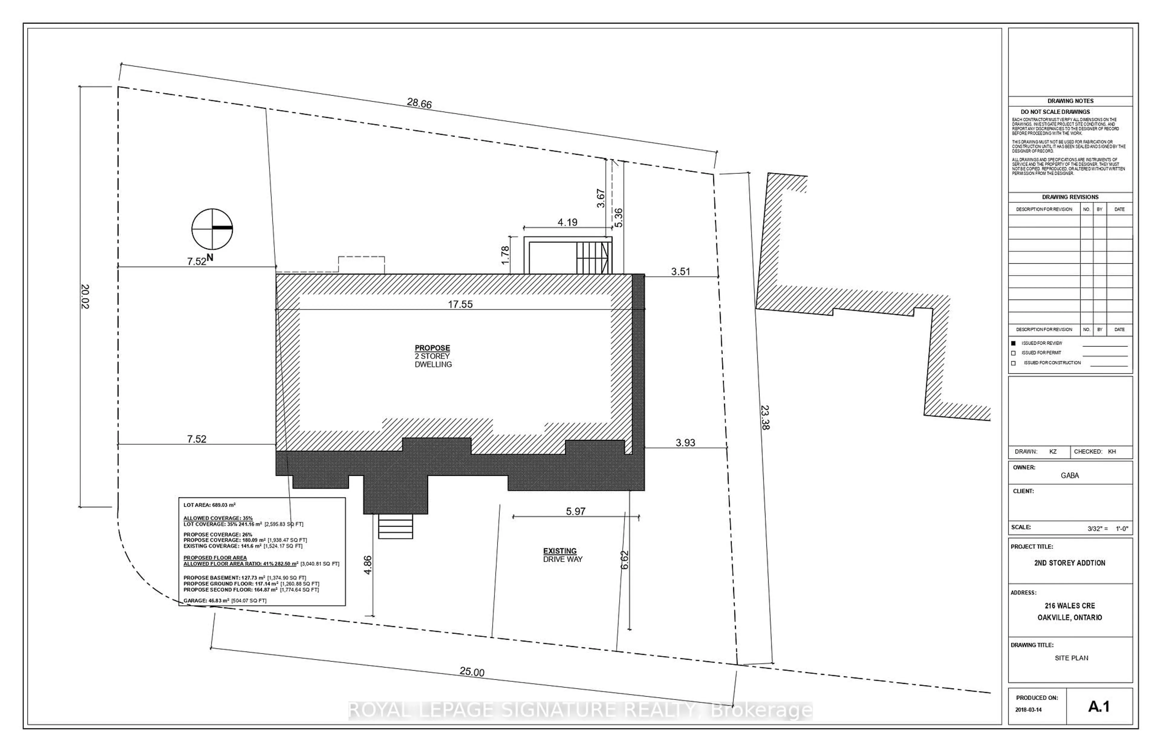 Floor plan for 216 Wales Cres, Oakville Ontario L6L 3X7