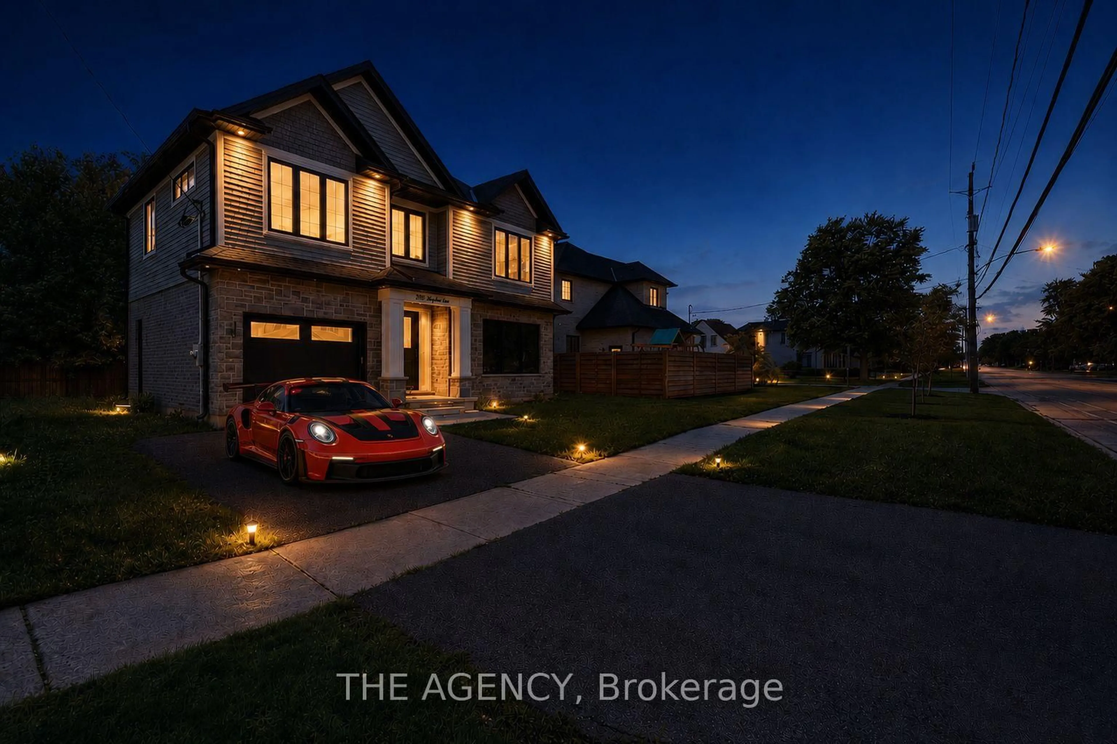 A pic from outside/outdoor area/front of a property/back of a property/a pic from drone, street for 308 Appleby Line, Burlington Ontario L7L 2X5
