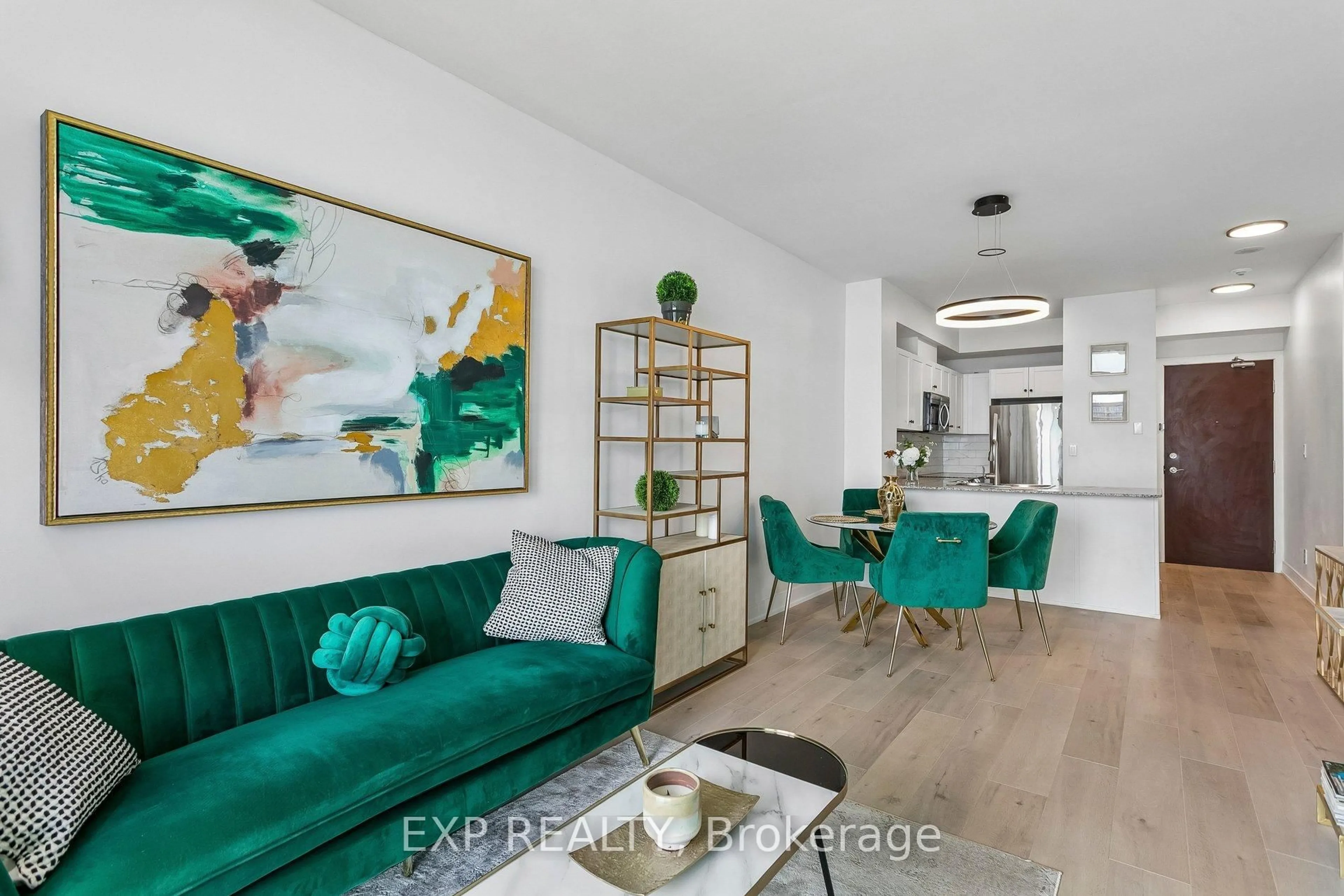Living room with furniture, unknown for 1359 Rathburn Rd #1406, Mississauga Ontario L4W 5P7