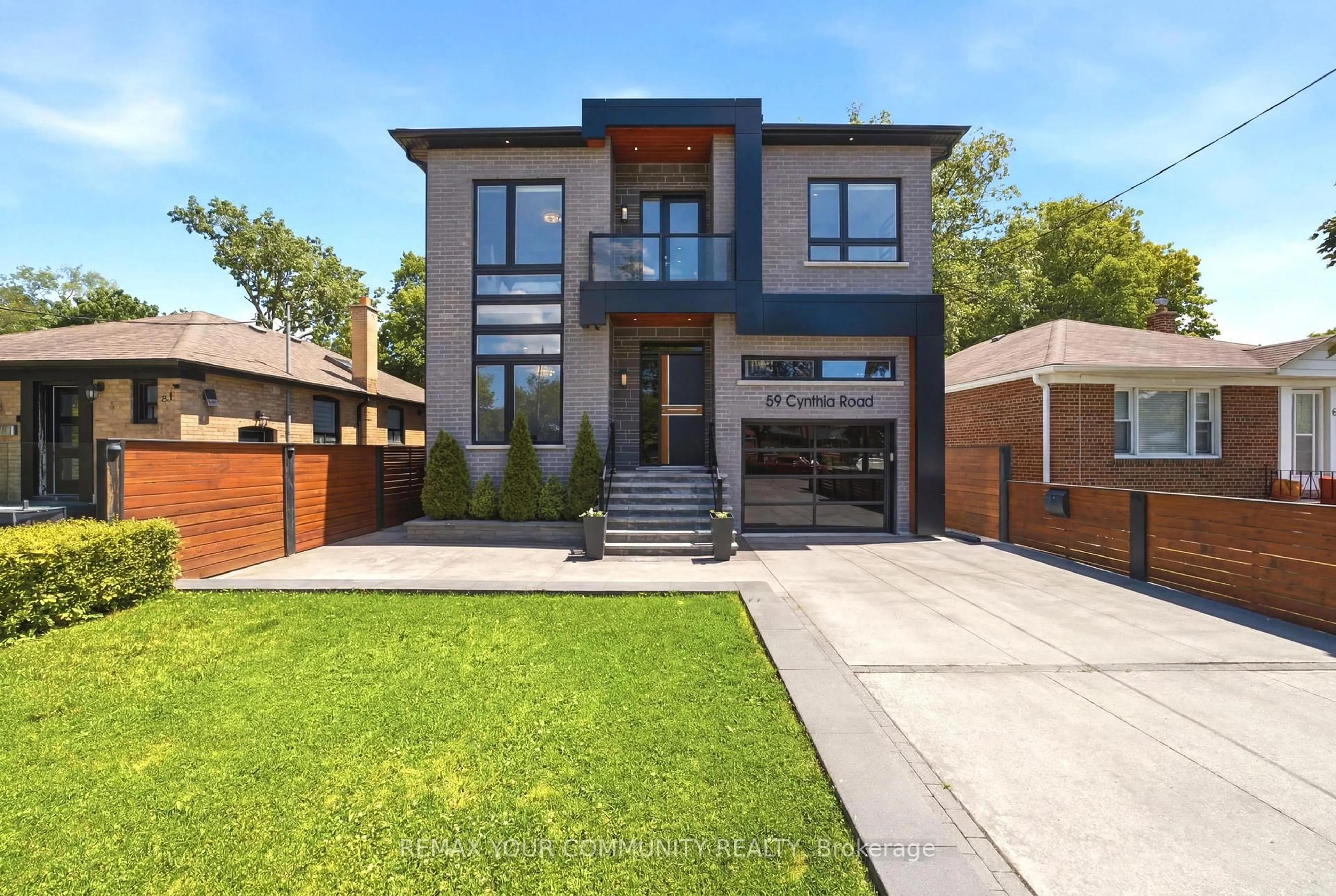 Home with brick exterior material, street for 59 Cynthia Rd, Toronto Ontario M6N 2P8