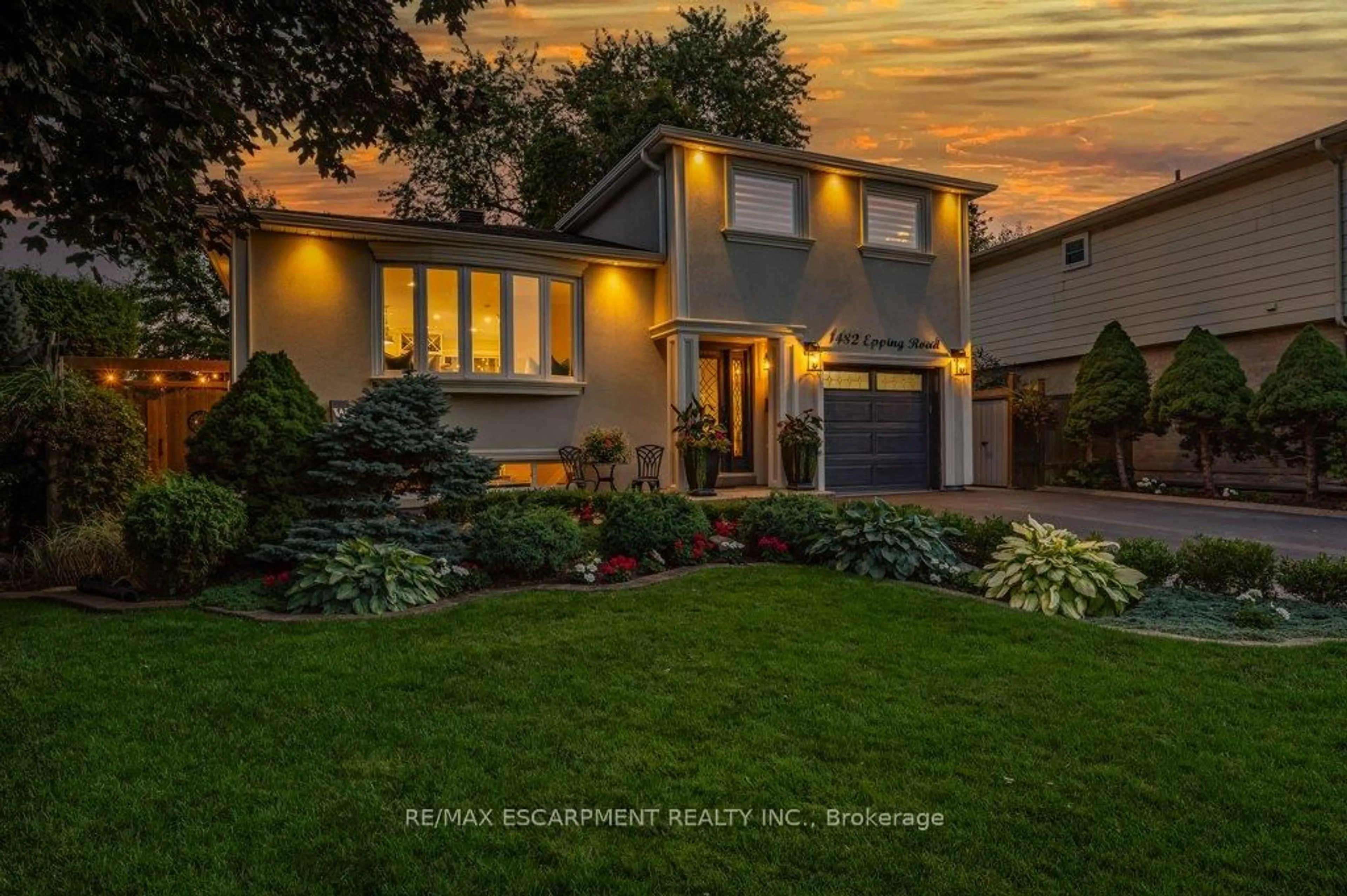 Home with brick exterior material, street for 1482 Epping Rd, Burlington Ontario L7M 1P4
