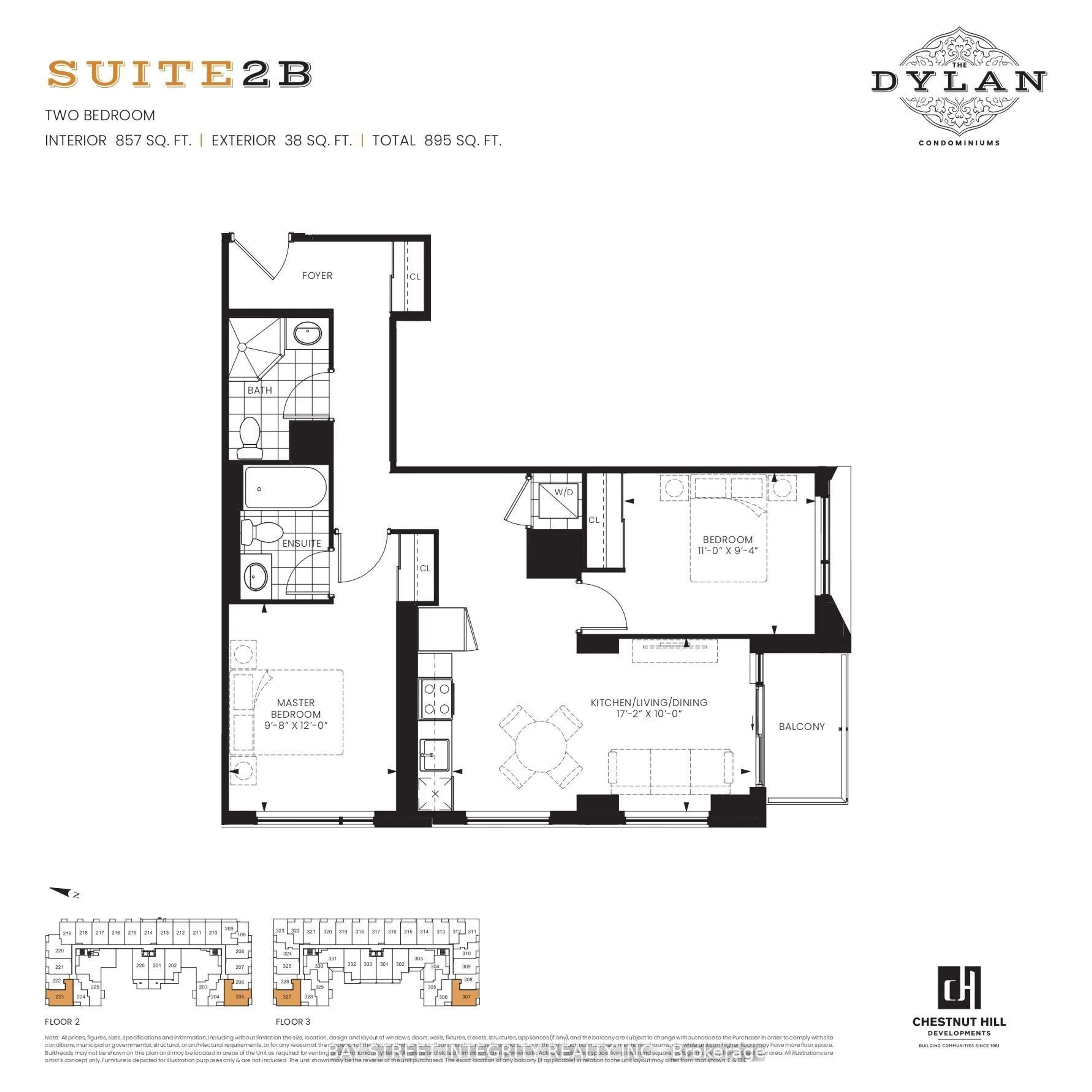 Floor plan for 556 Marlee Ave #205, Toronto Ontario M6B 0B1