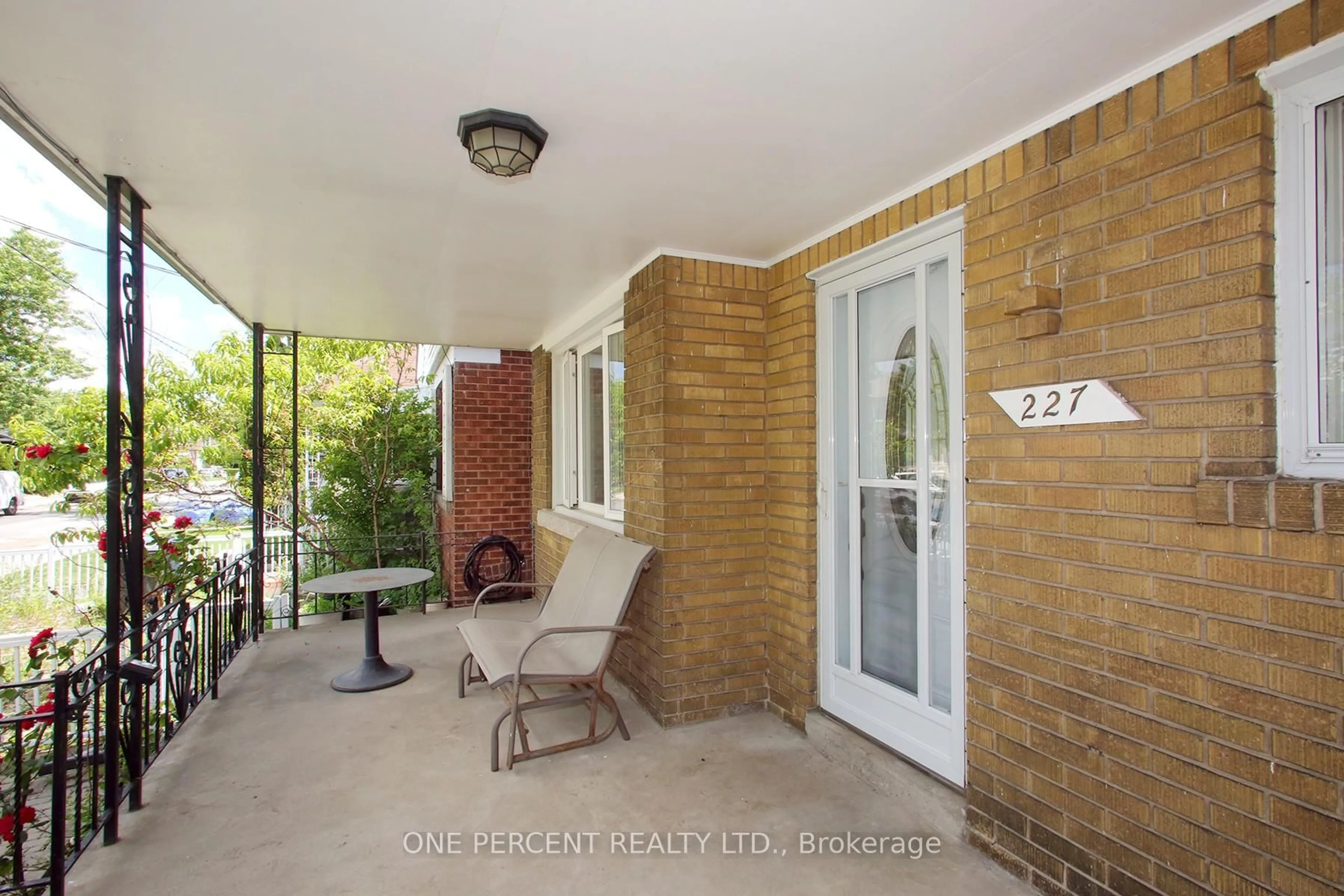Patio, street for 227 Livingstone Ave, Toronto Ontario M6E 2M3