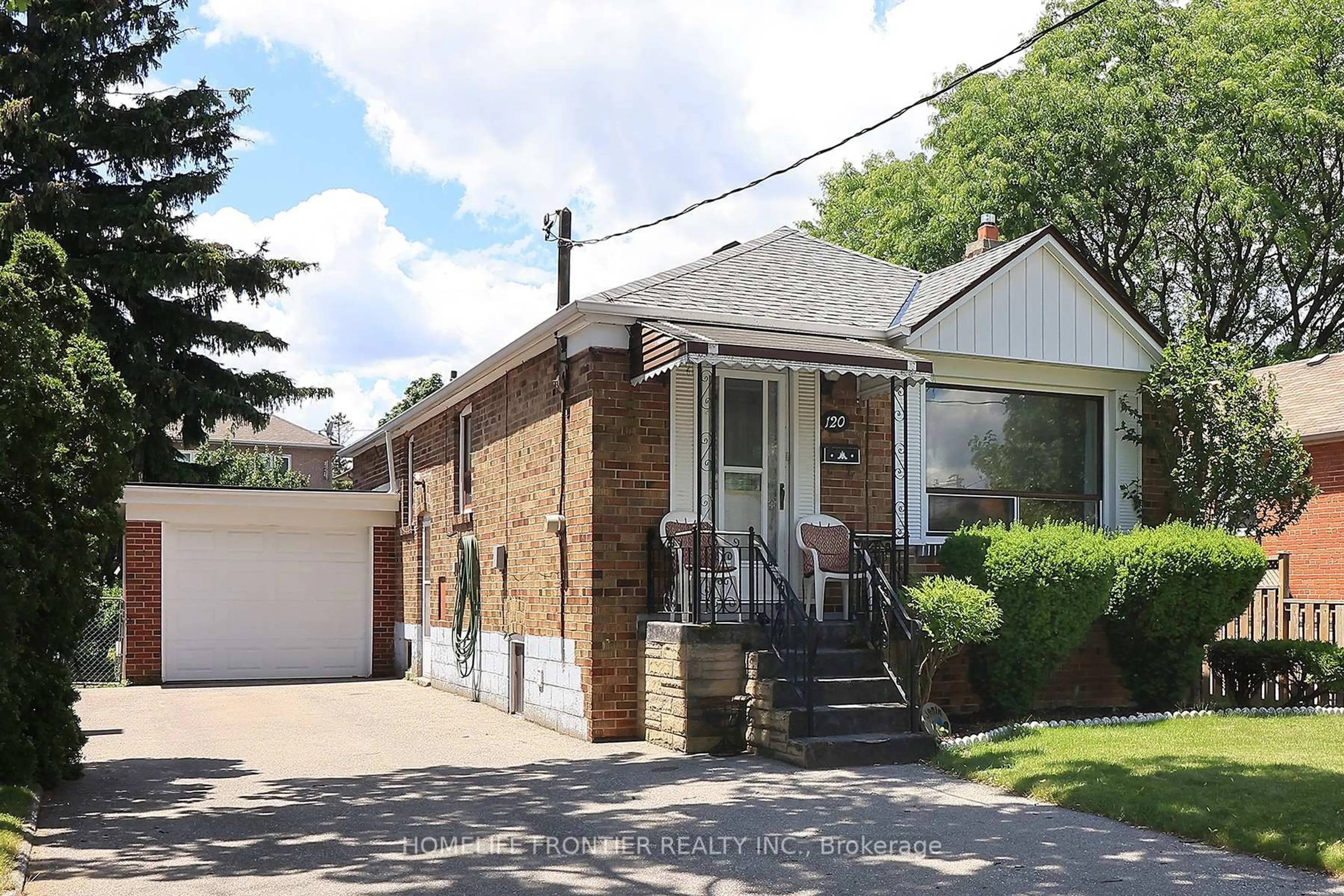 Home with brick exterior material, street for 120 North Carson St, Toronto Ontario M8W 4C8