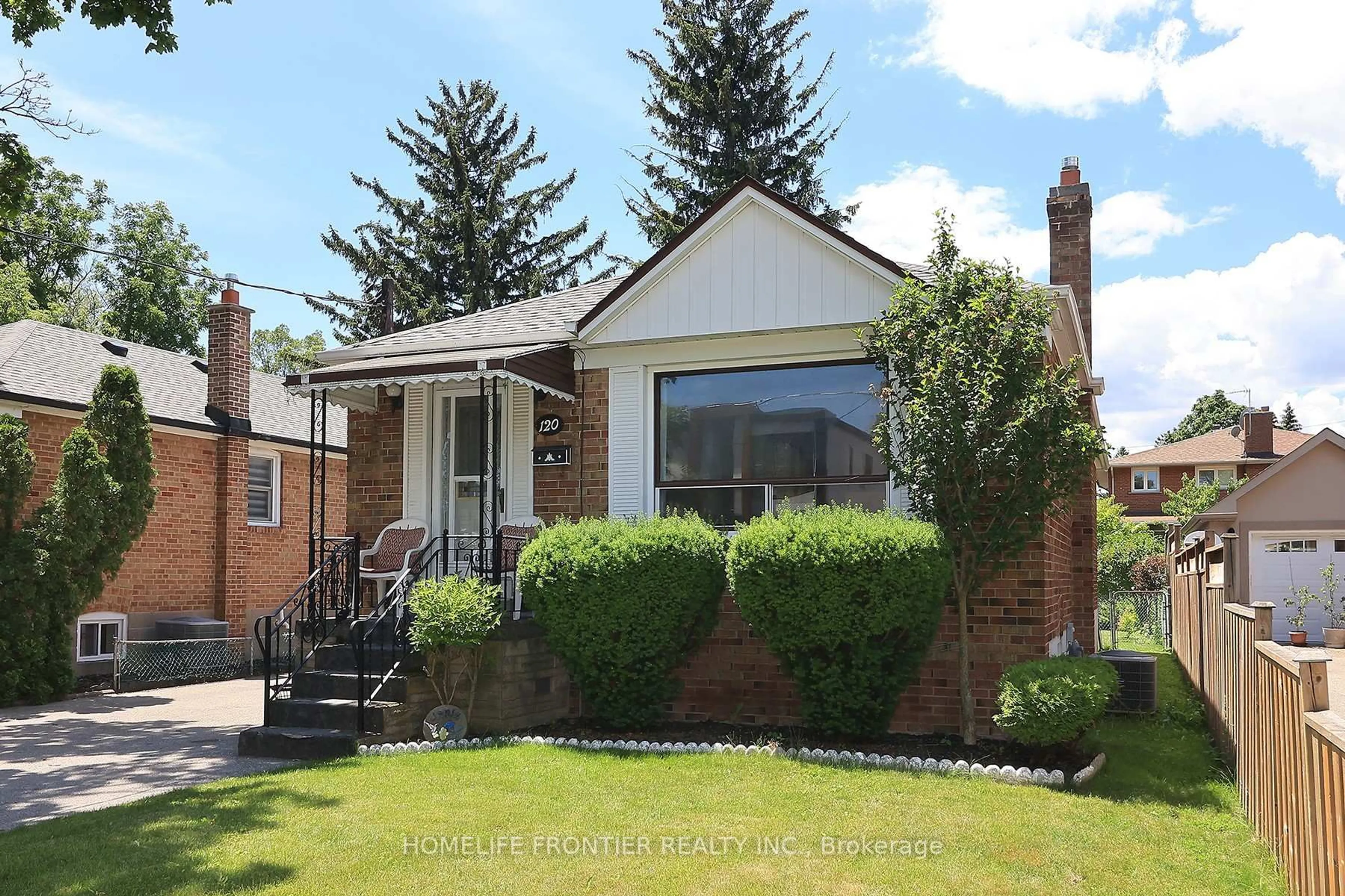Home with brick exterior material, street for 120 North Carson St, Toronto Ontario M8W 4C8