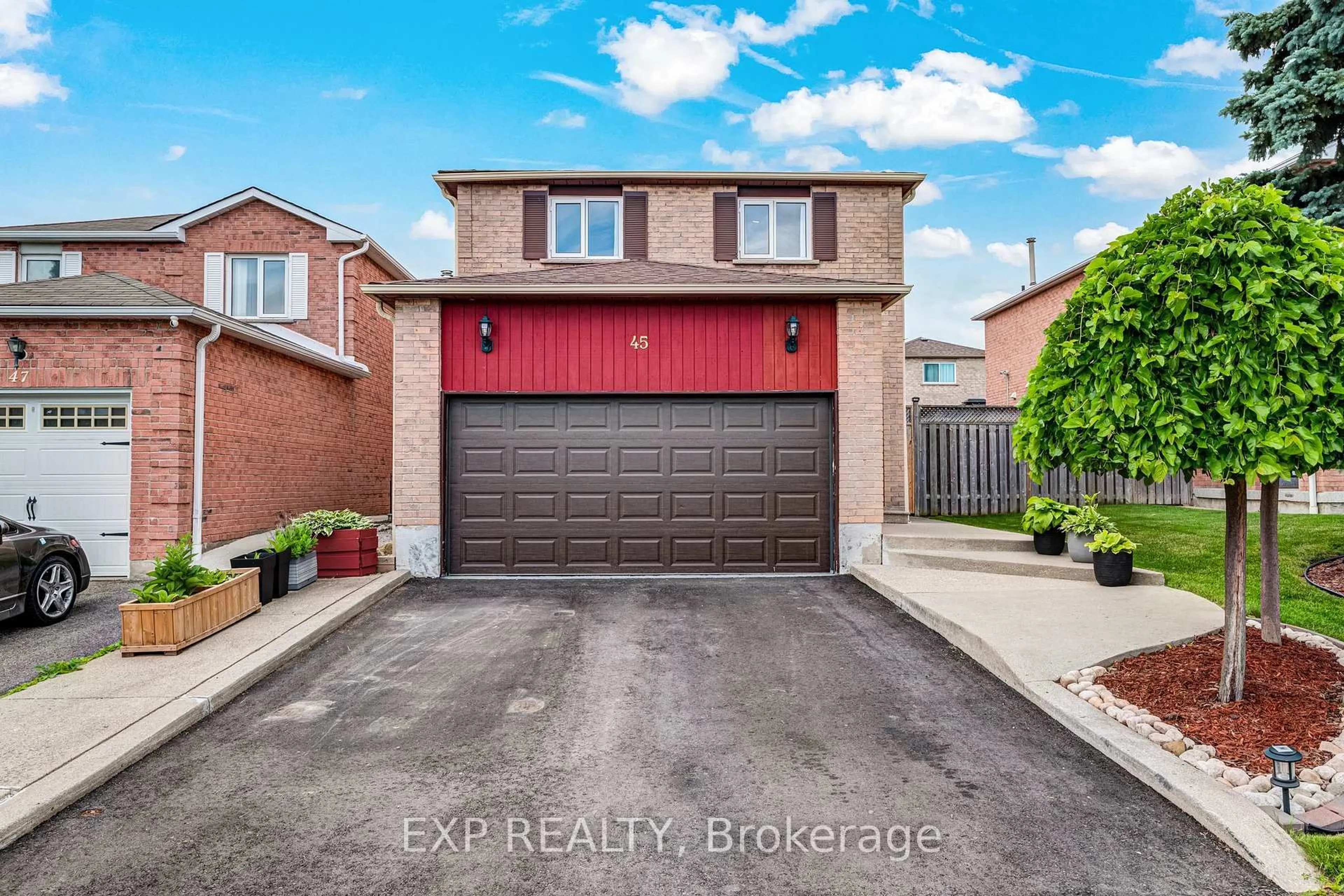 Home with brick exterior material, street for 45 Sandmere Ave, Brampton Ontario L6Z 4A2