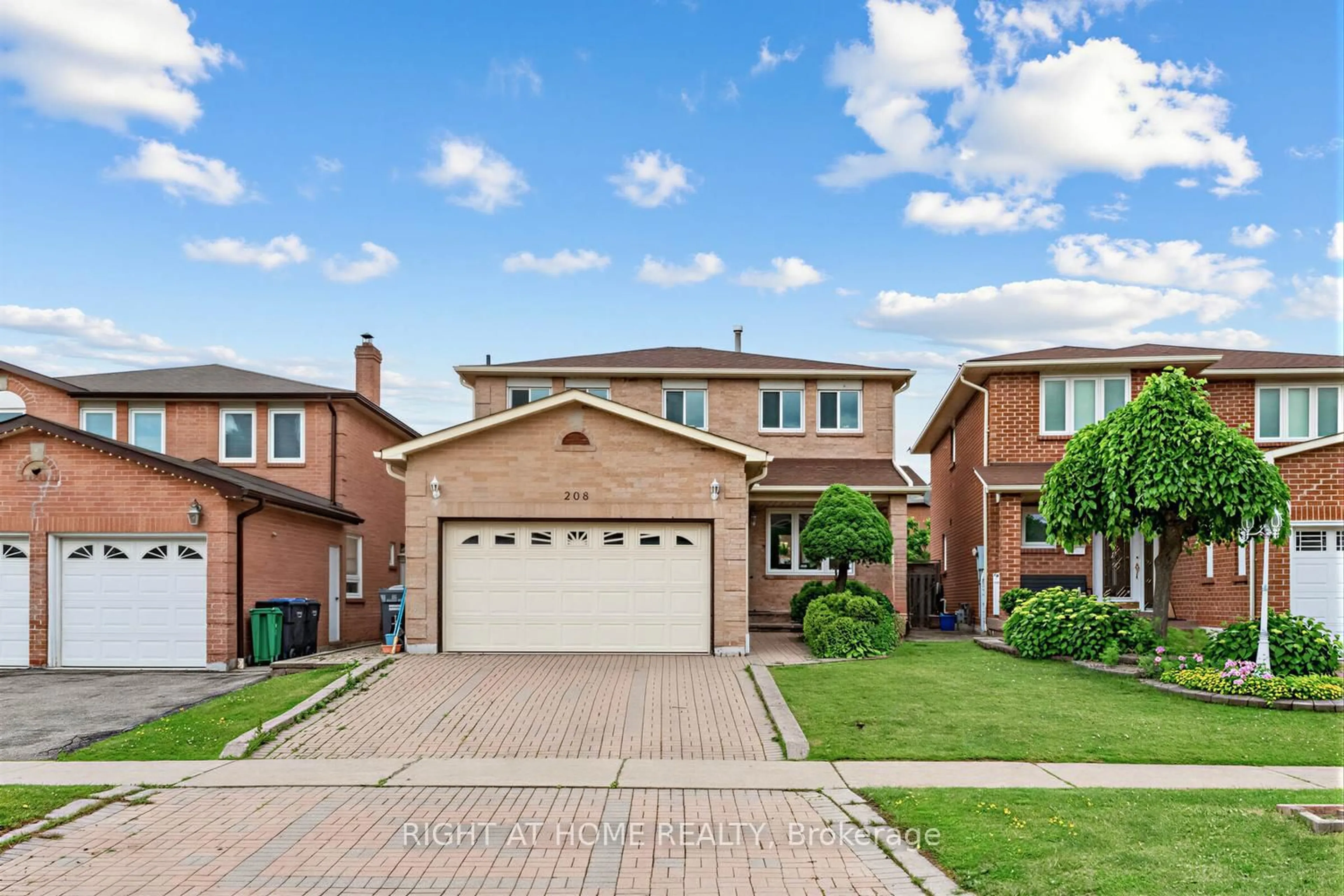 Home with brick exterior material, street for 208 Kingsbridge Garden Circ, Mississauga Ontario L5R 1L5