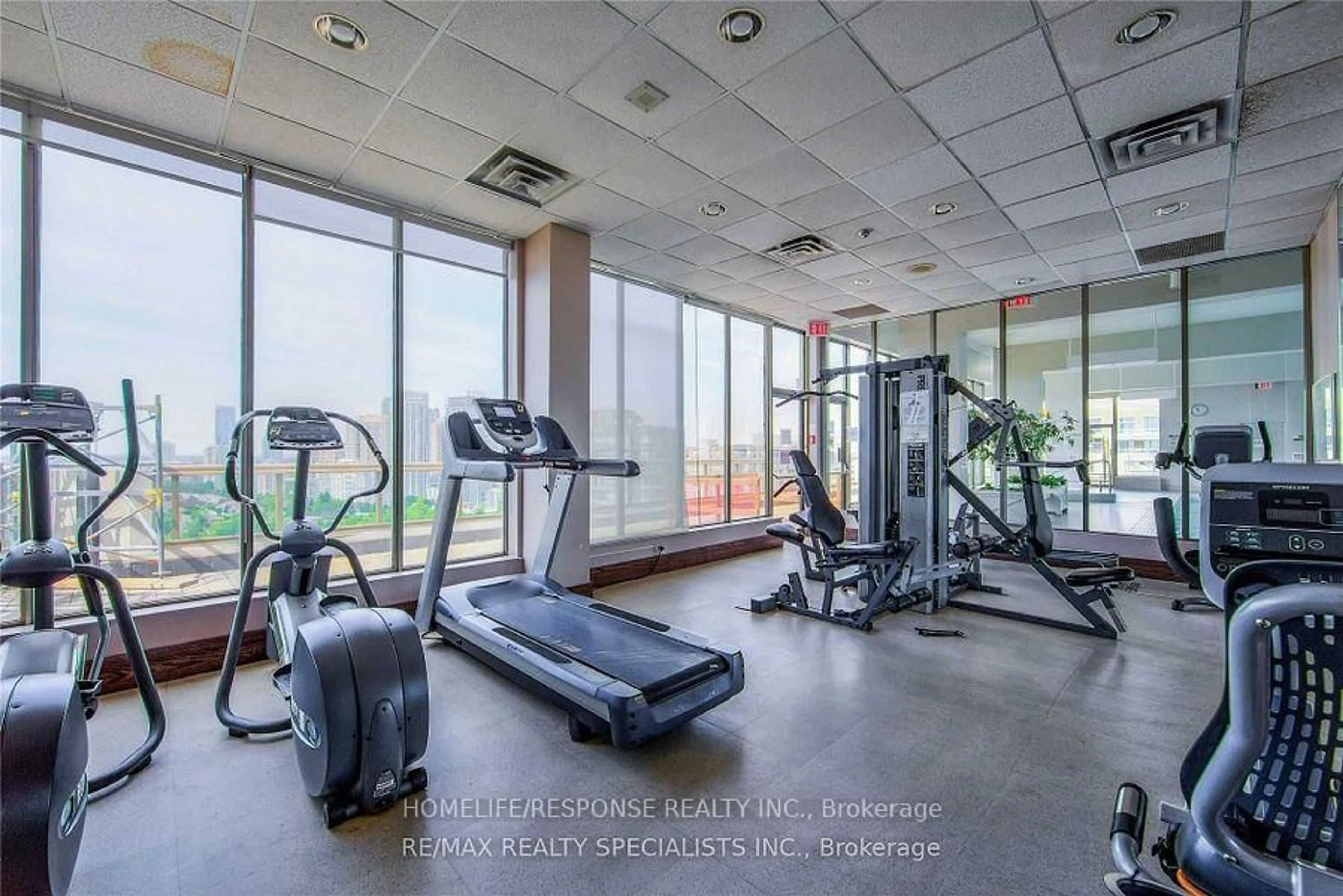 Gym or fitness room for 55 ELM Dr #1601, Mississauga Ontario L5B 3Z3