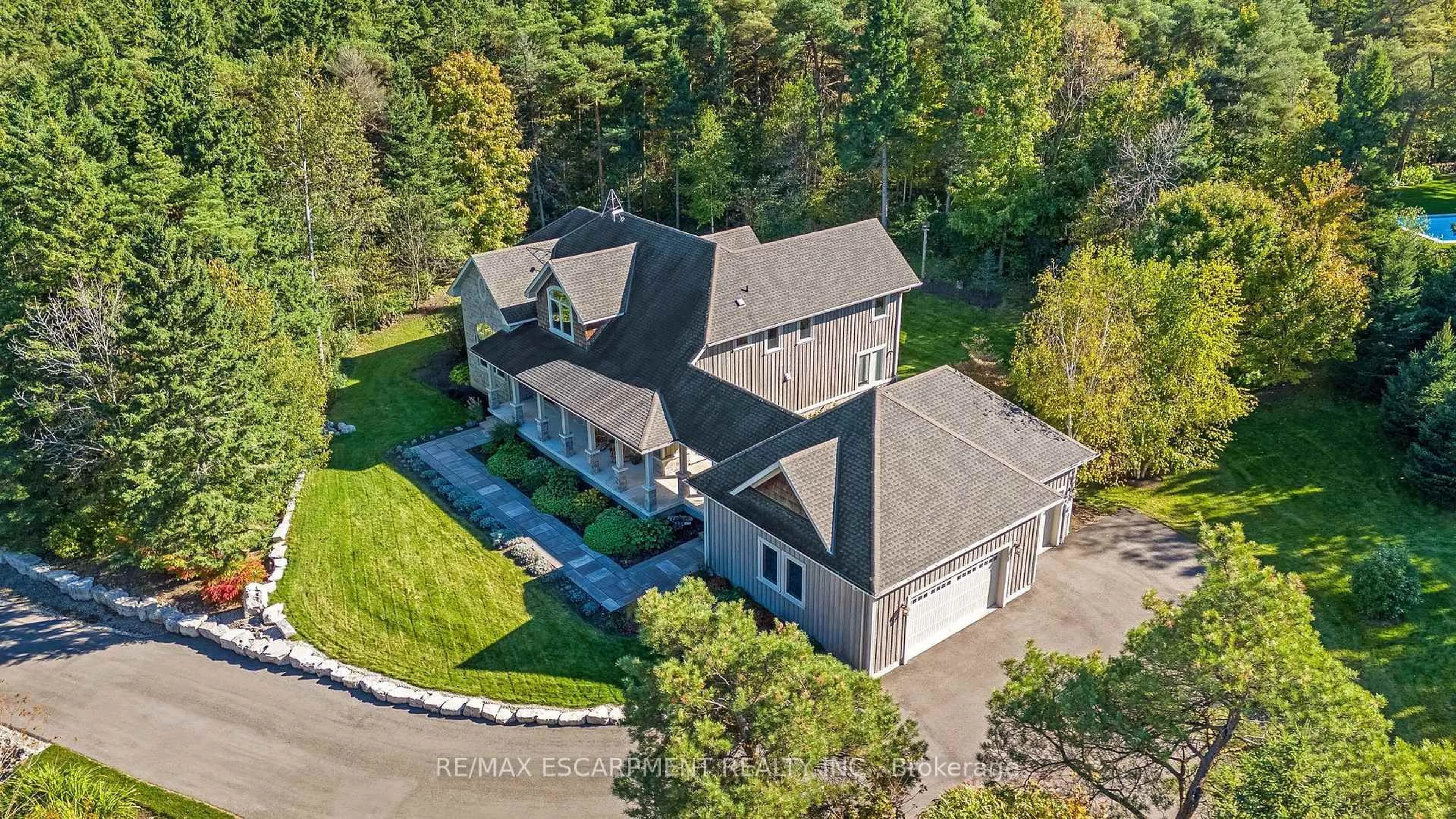 A pic from outside/outdoor area/front of a property/back of a property/a pic from drone, unknown for 4320 Random Acres Rd, Milton Ontario N0B 2K0