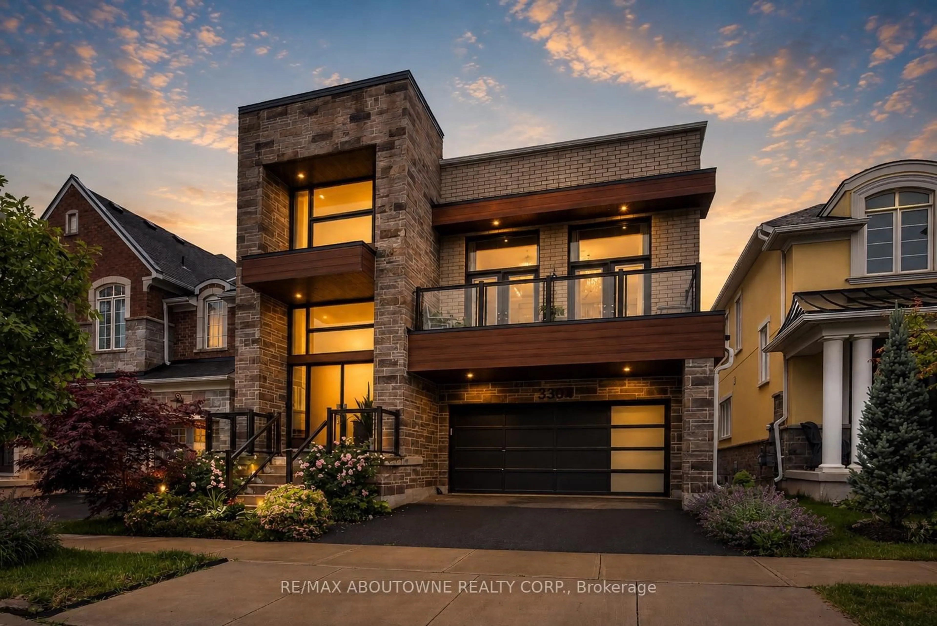 Home with brick exterior material, street for 3364 Vernon Powell Dr, Oakville Ontario L6H 0Y3