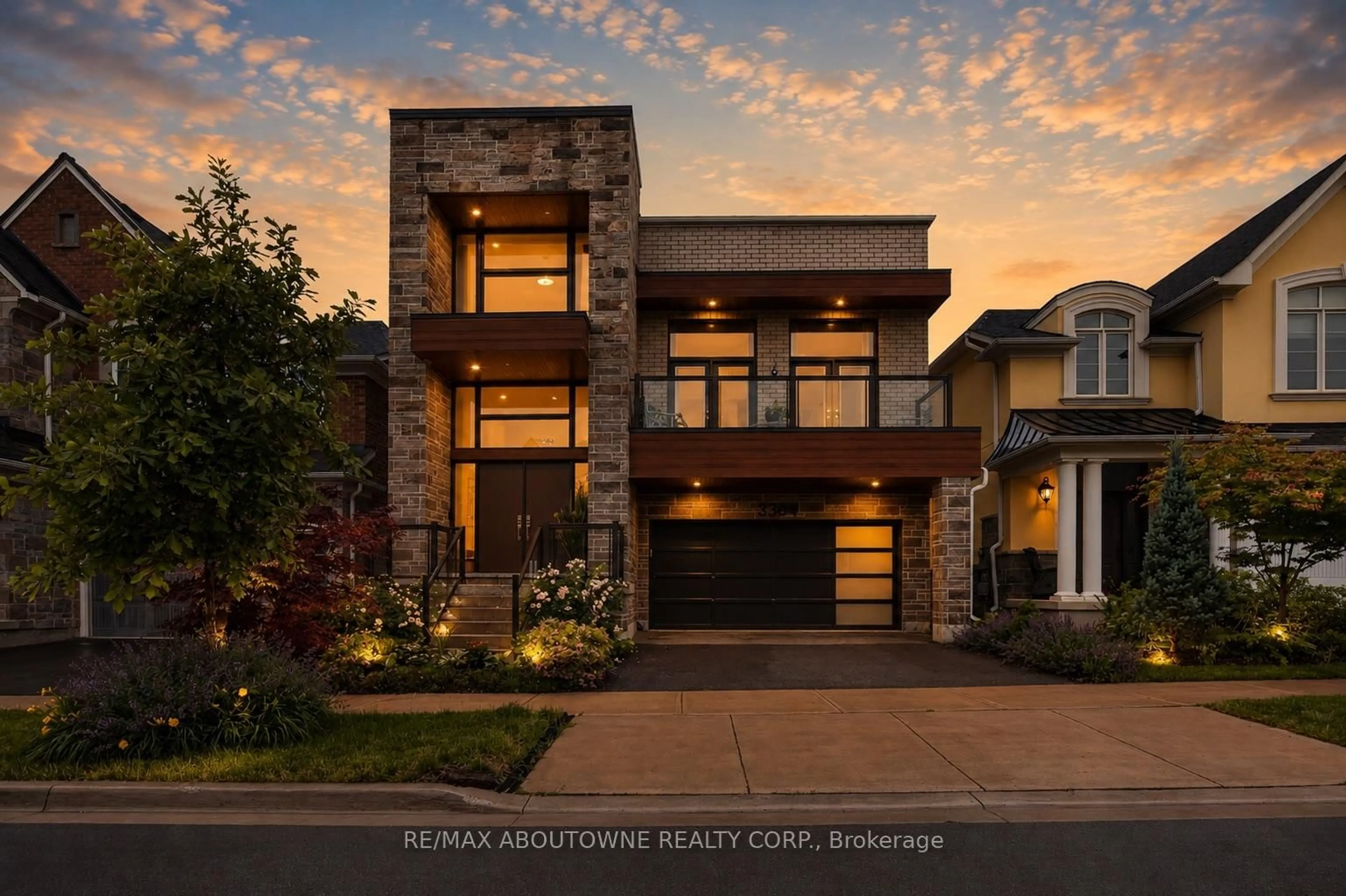 Home with brick exterior material, street for 3364 Vernon Powell Dr, Oakville Ontario L6H 0Y3