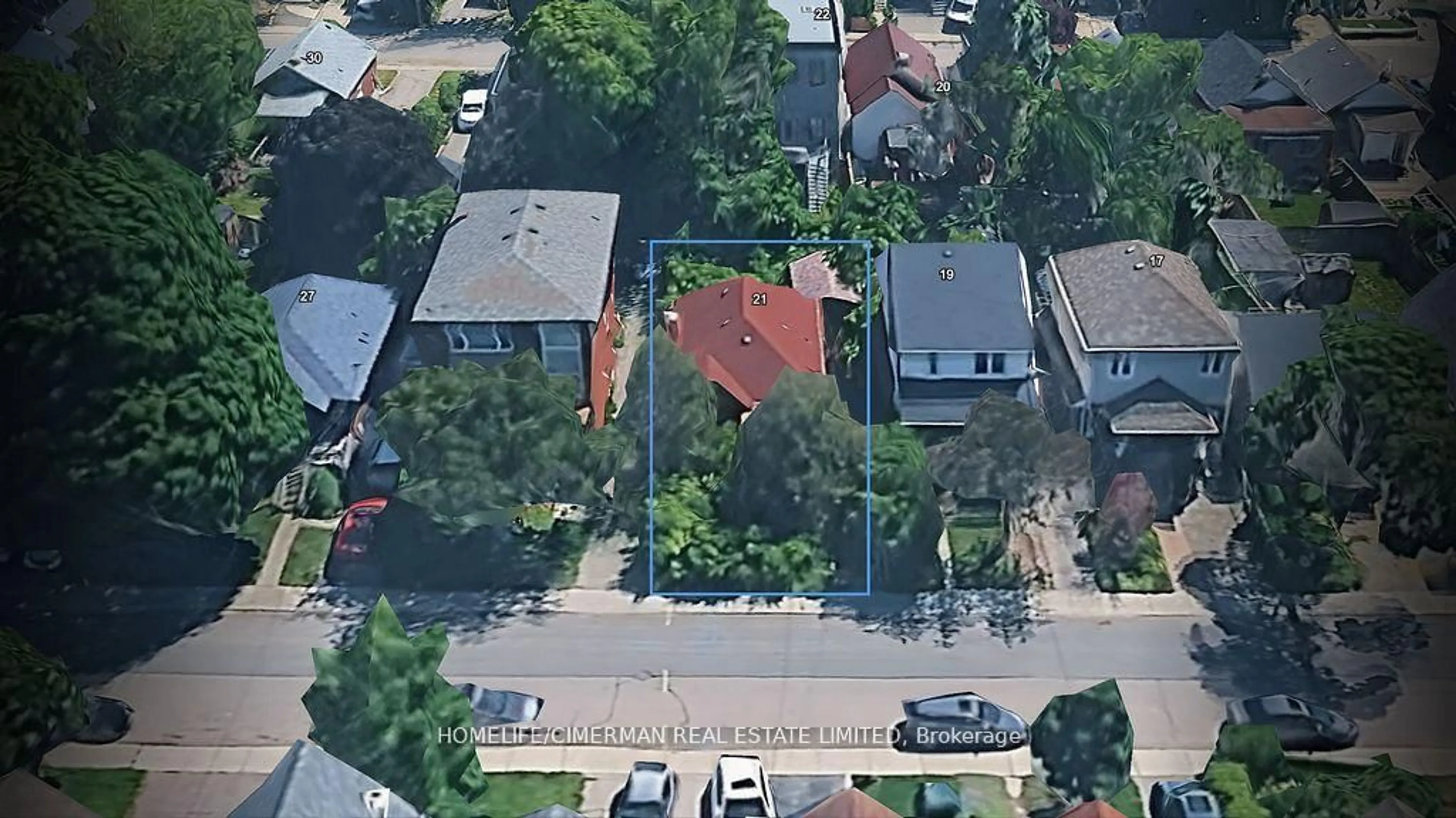 A pic from outside/outdoor area/front of a property/back of a property/a pic from drone, street for 21 Seventeenth St, Toronto Ontario M8V 3K2