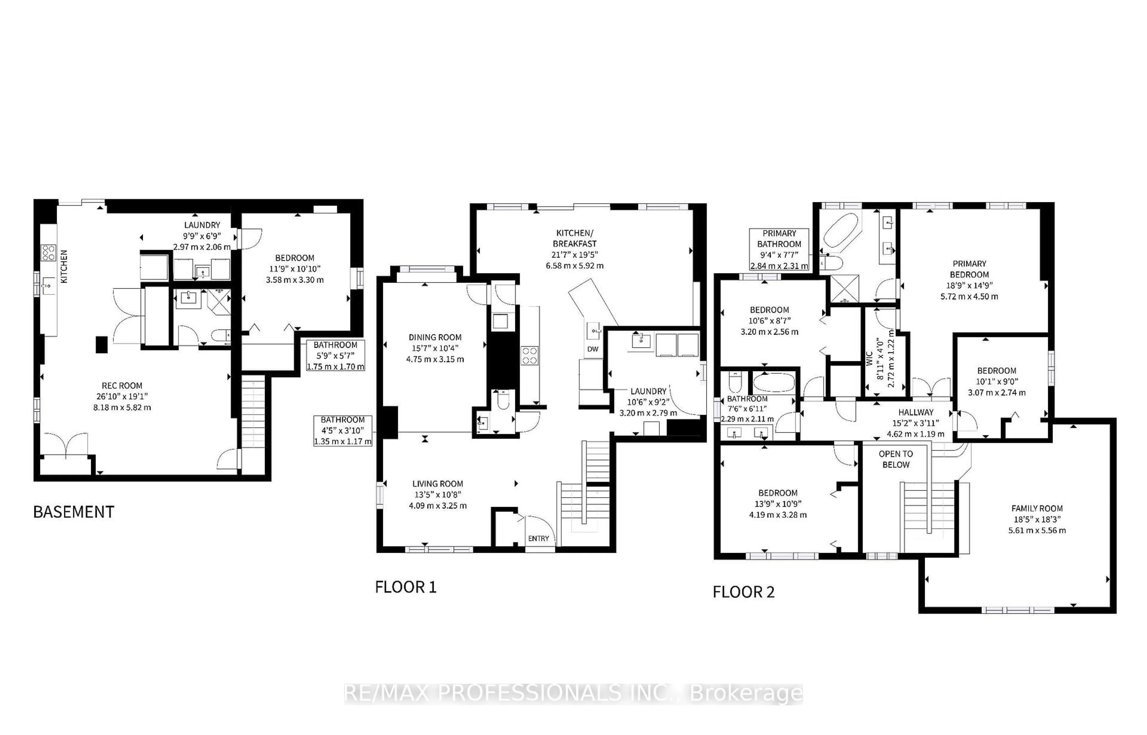 Floor plan for 25 Waltham Dr, Toronto Ontario M9V 1S6