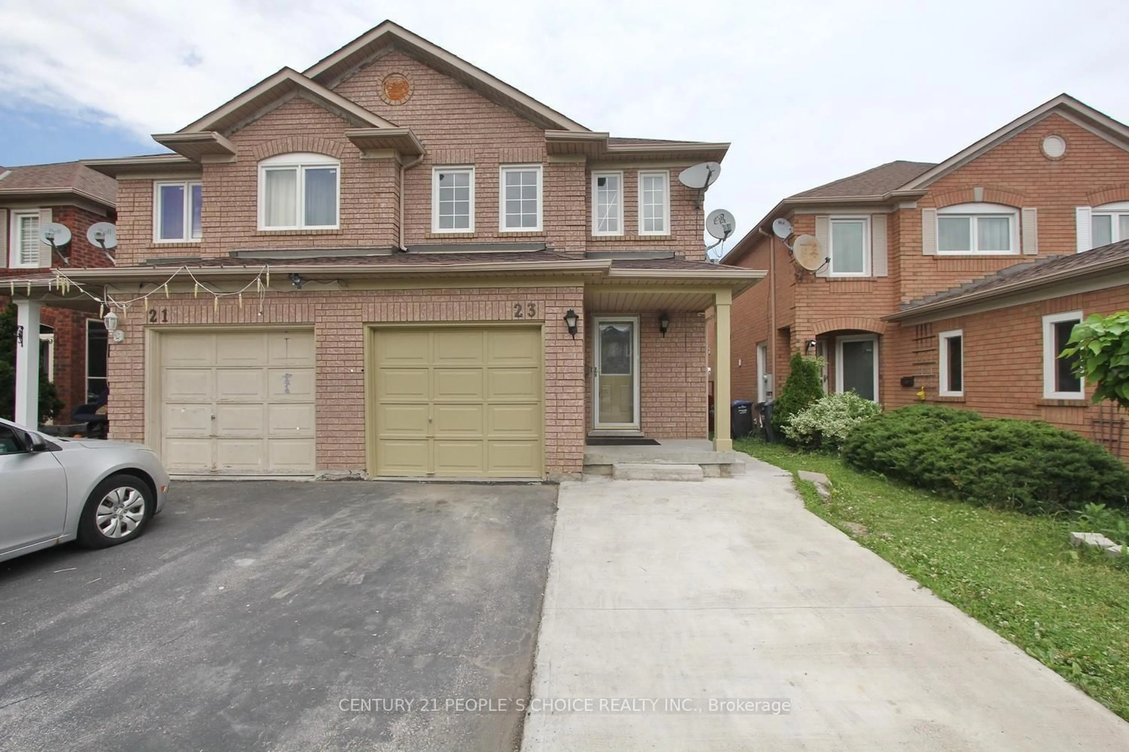 Home with brick exterior material, street for 23 Dusty Star Dr, Brampton Ontario L6R 1Y5