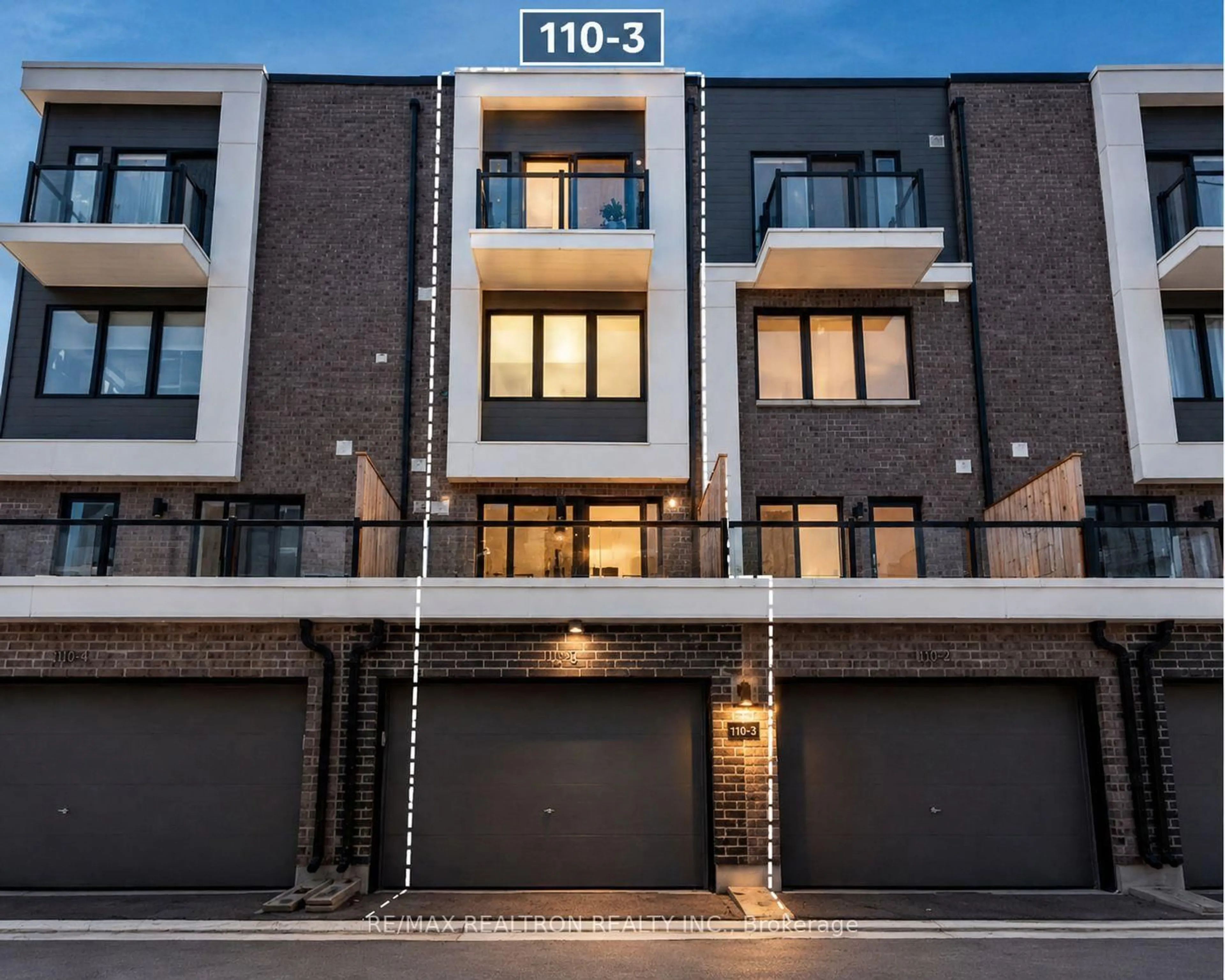 Home with brick exterior material, street for 110 Stanley Greene Blvd #3, Toronto Ontario M3K 0C8