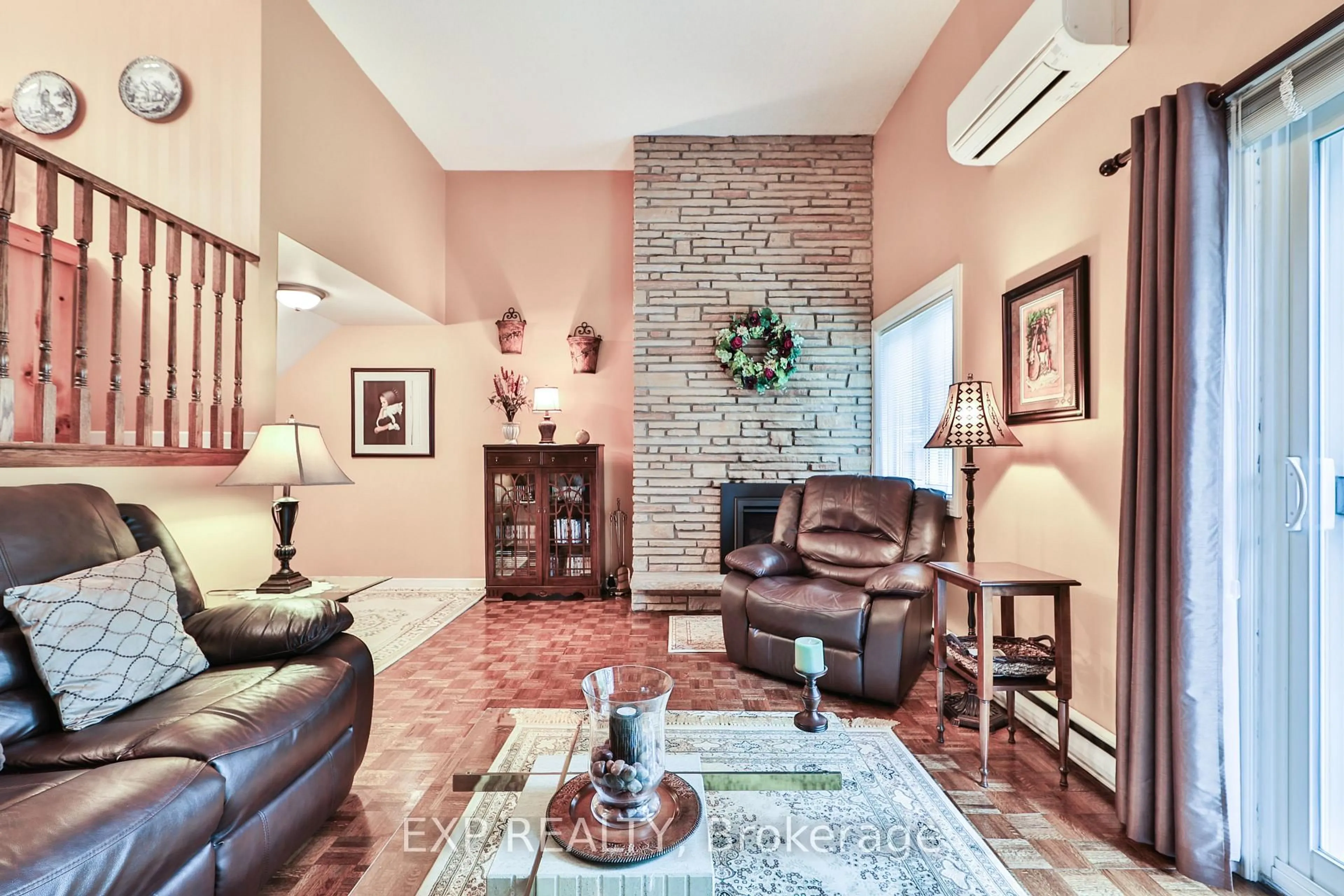 Living room with furniture, ceramic/tile floor for 2145 Sherobee Rd #86, Mississauga Ontario L5A 3G8