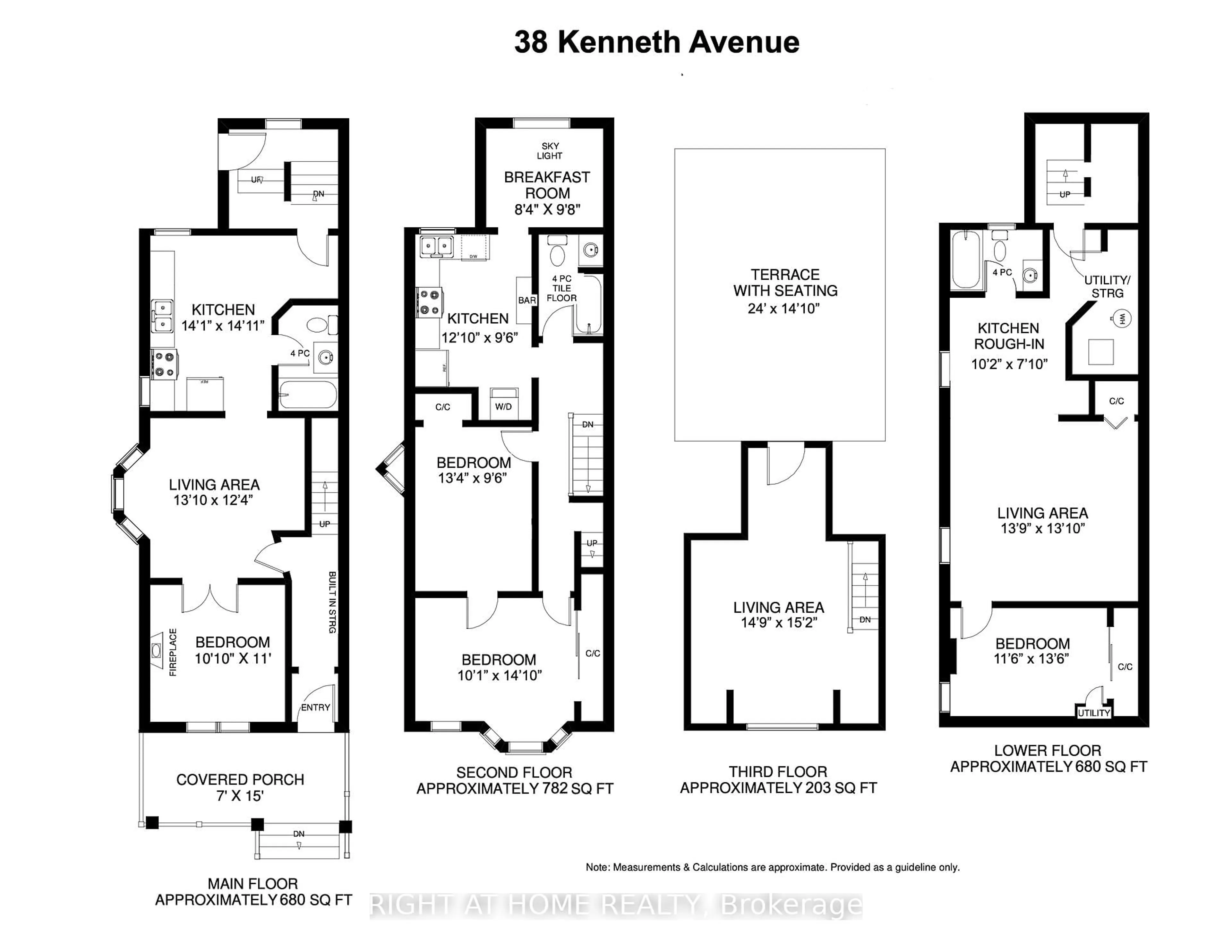 Floor plan for 38 Kenneth Ave, Toronto Ontario M6P 1H9