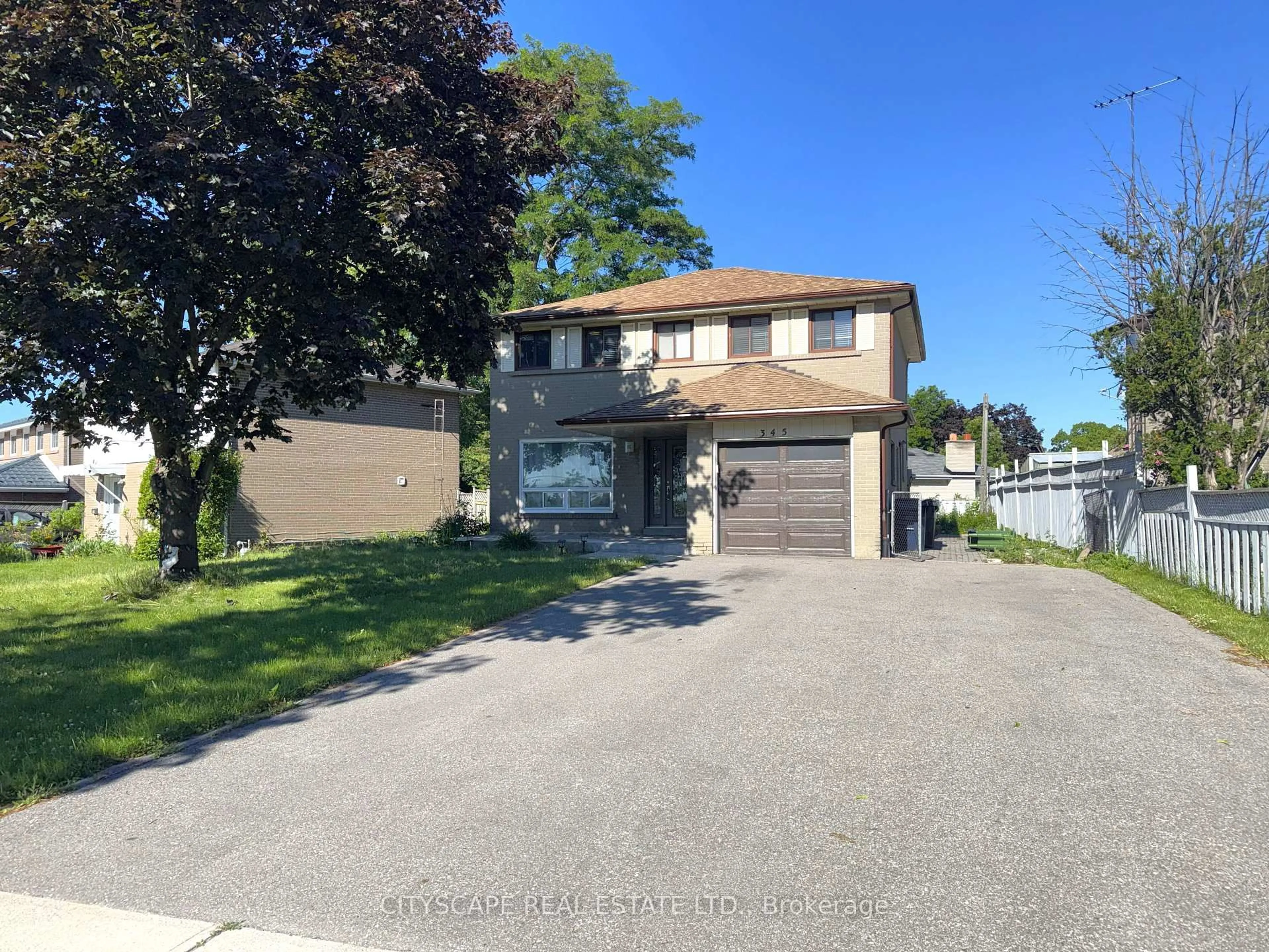 A pic from outside/outdoor area/front of a property/back of a property/a pic from drone, street for 345 Silverstone Dr, Toronto Ontario M9V 3J8