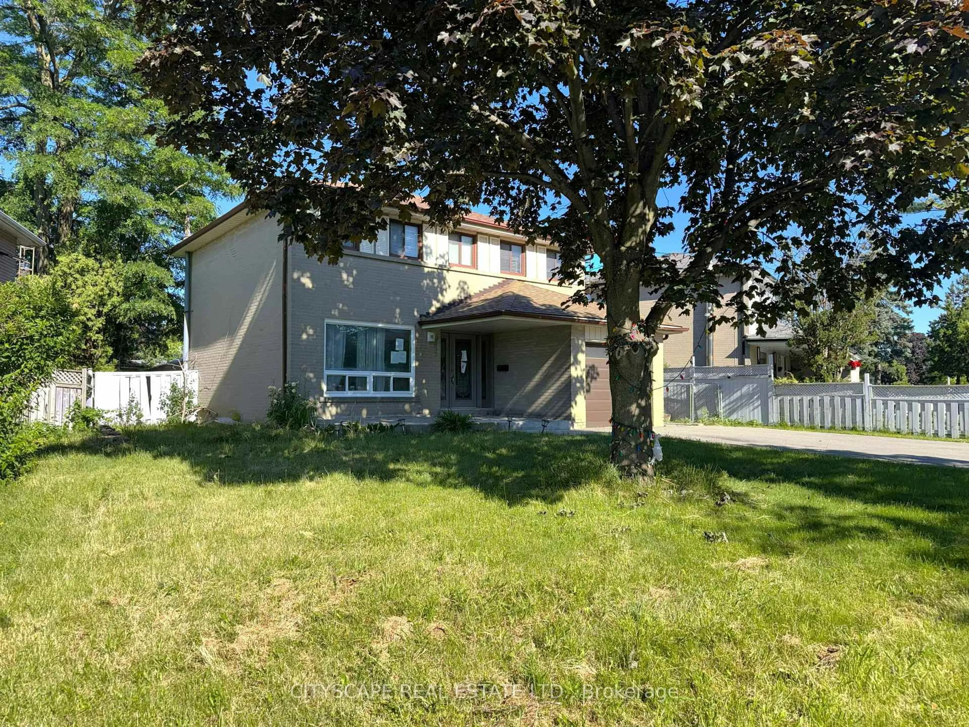 A pic from outside/outdoor area/front of a property/back of a property/a pic from drone, street for 345 Silverstone Dr, Toronto Ontario M9V 3J8