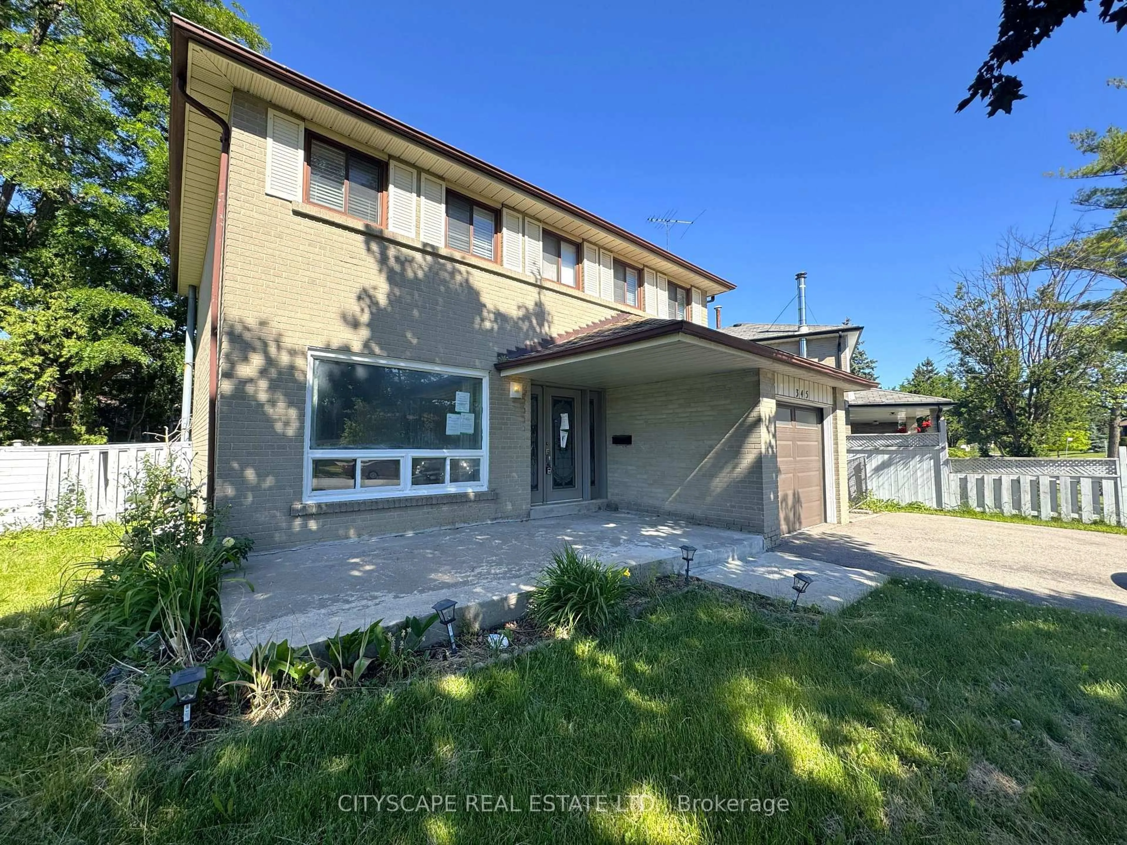 A pic from outside/outdoor area/front of a property/back of a property/a pic from drone, street for 345 Silverstone Dr, Toronto Ontario M9V 3J8
