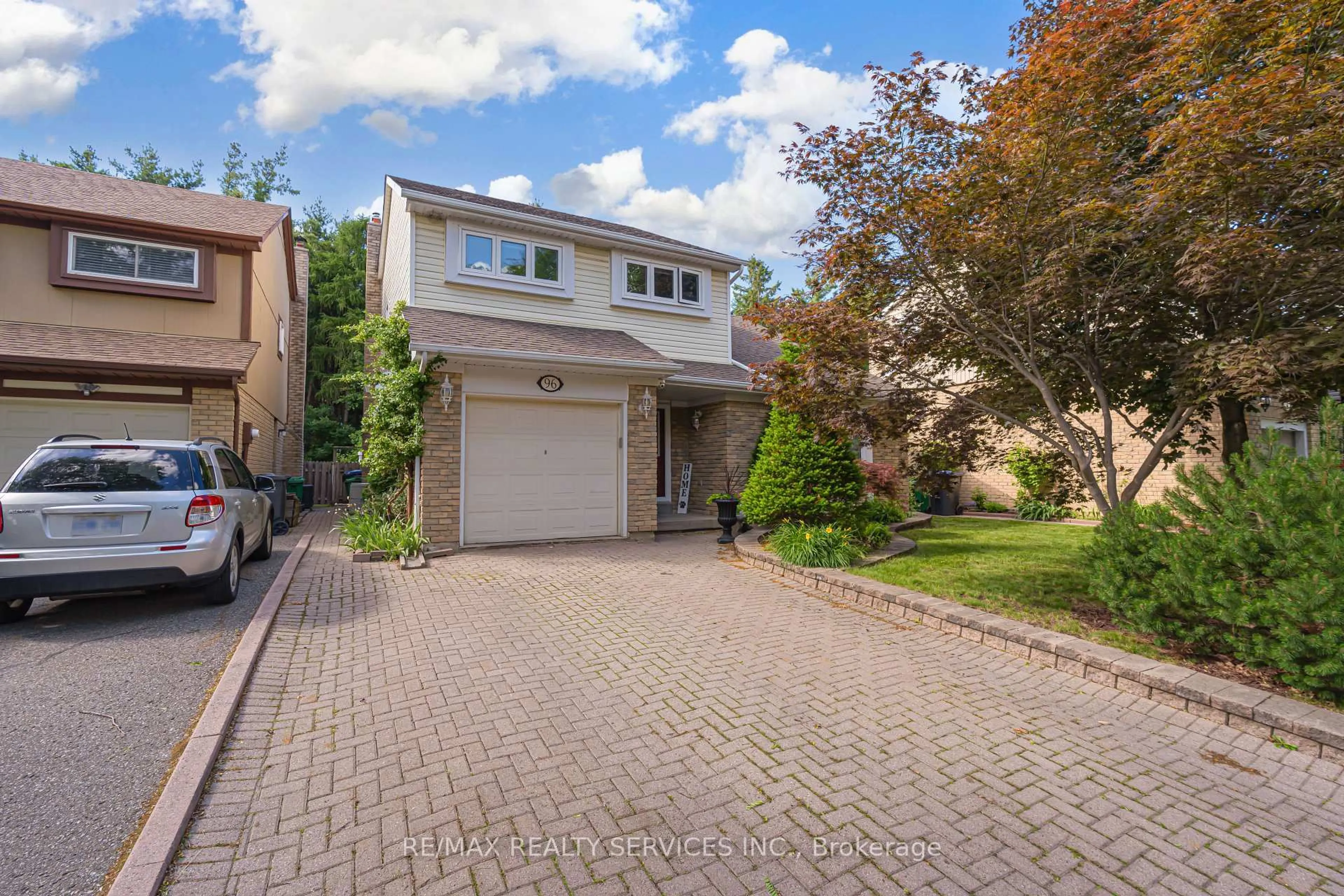 Home with brick exterior material, street for 96 Royal Palm Dr, Brampton Ontario L6Z 1P7