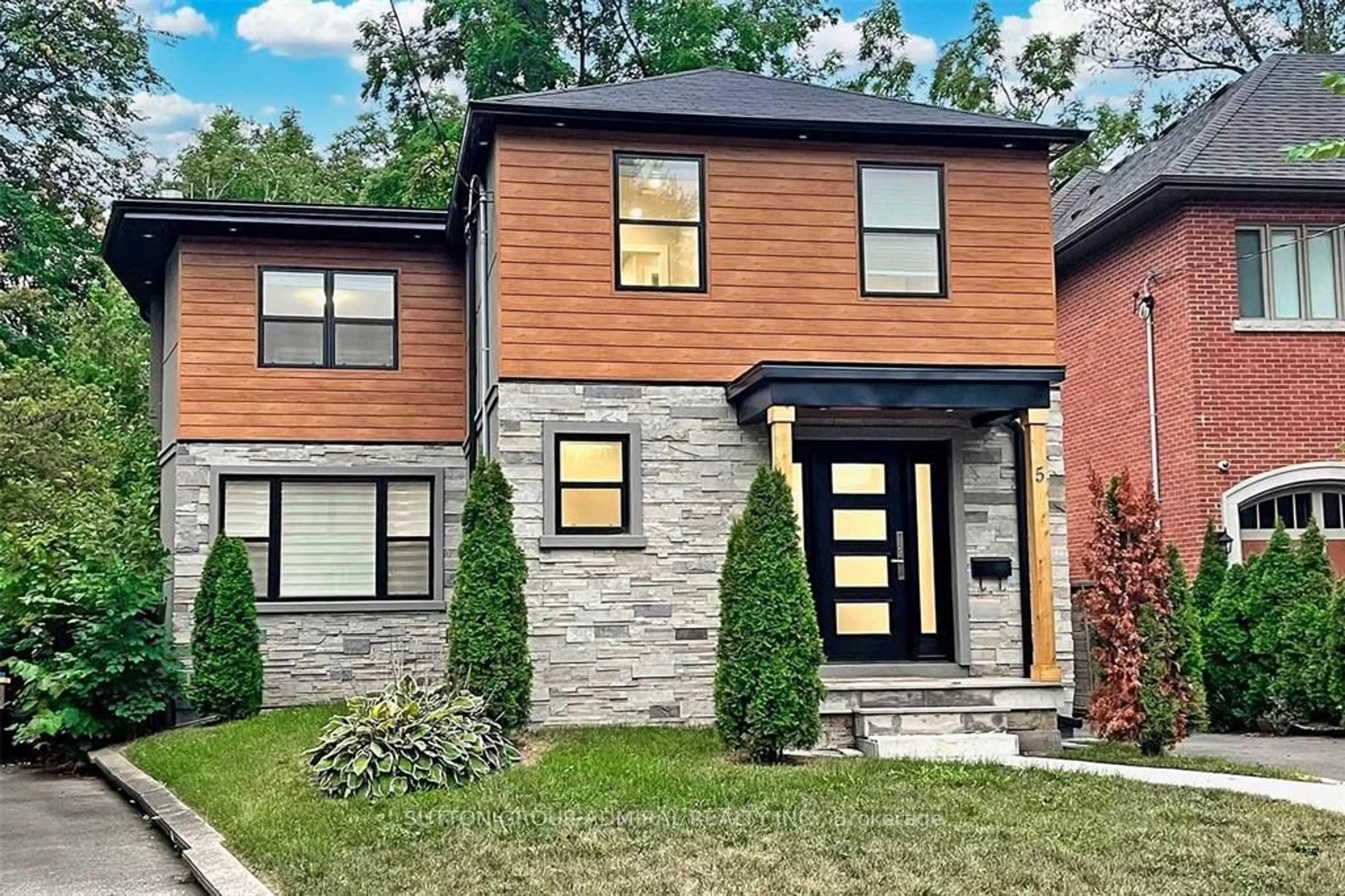 Home with brick exterior material, street for 5 Donnybrook Lane, Toronto Ontario M9A 2V2