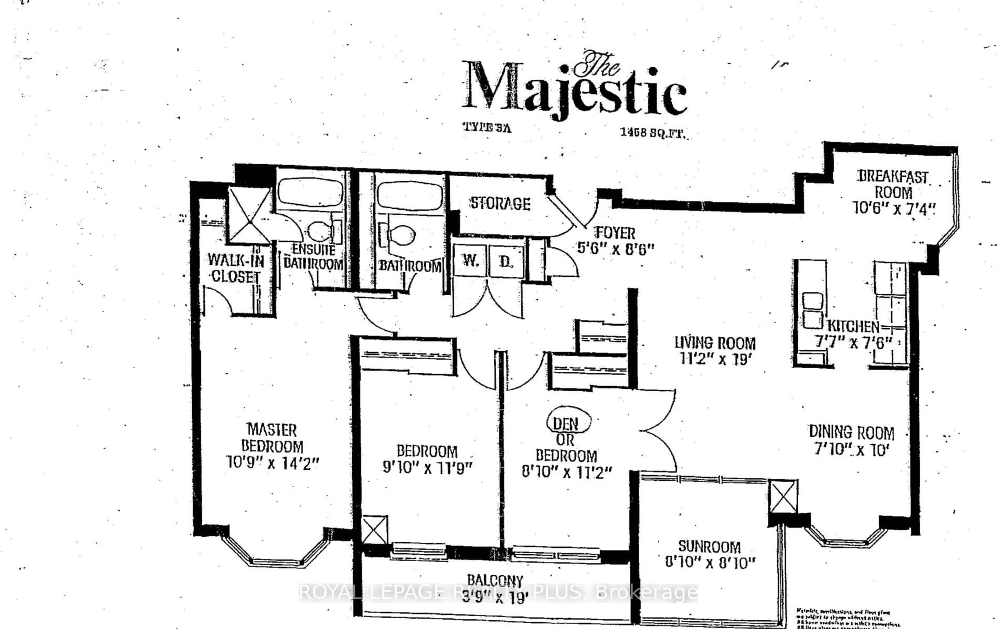 Floor plan for 5 Lisa St #803, Brampton Ontario L6T 4T4