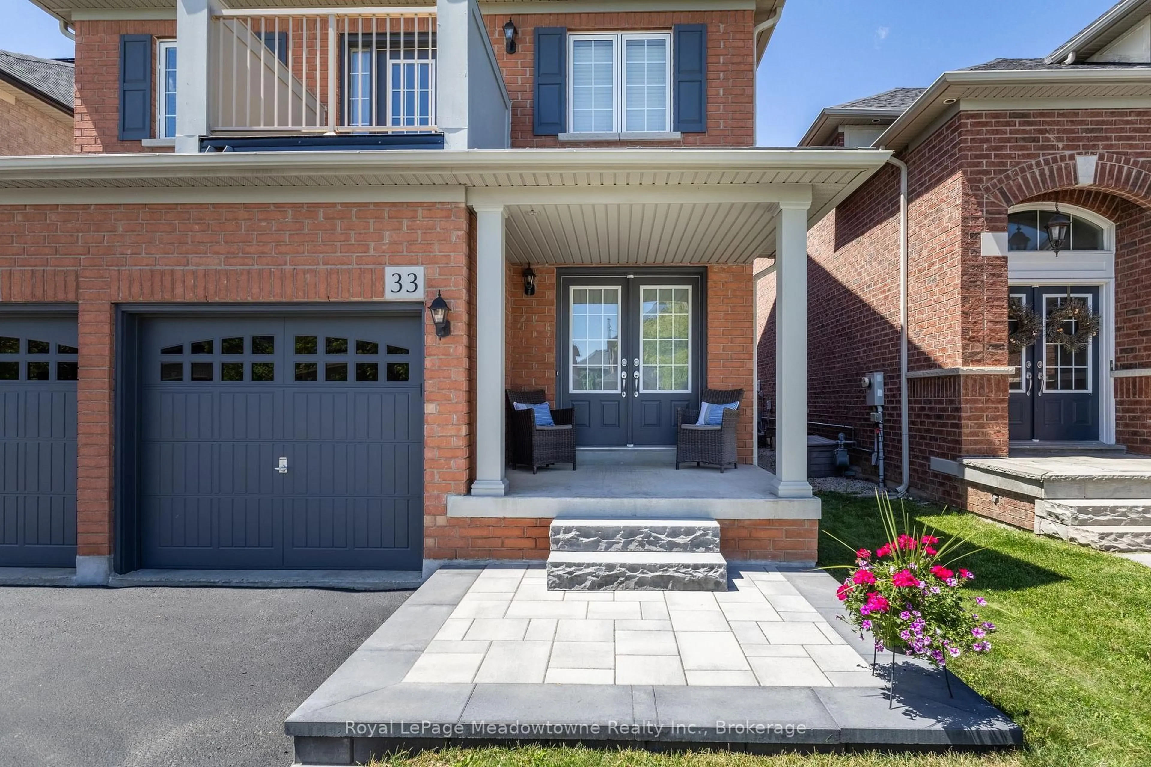 Home with brick exterior material, street for 33 Milfoil St, Halton Hills Ontario L7G 6M5