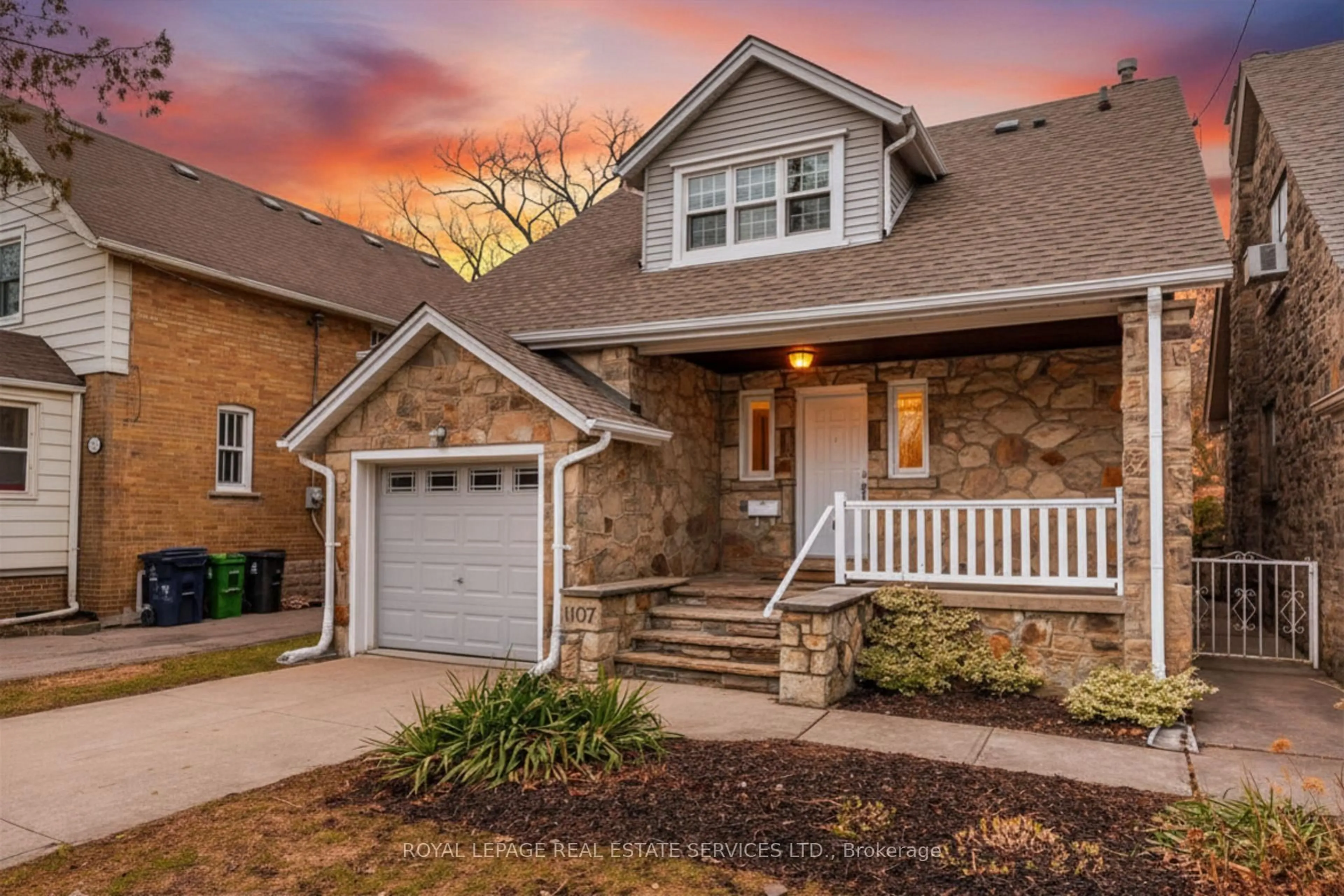 Home with brick exterior material, street for 1107 Royal York Rd, Toronto Ontario M8X 2G8