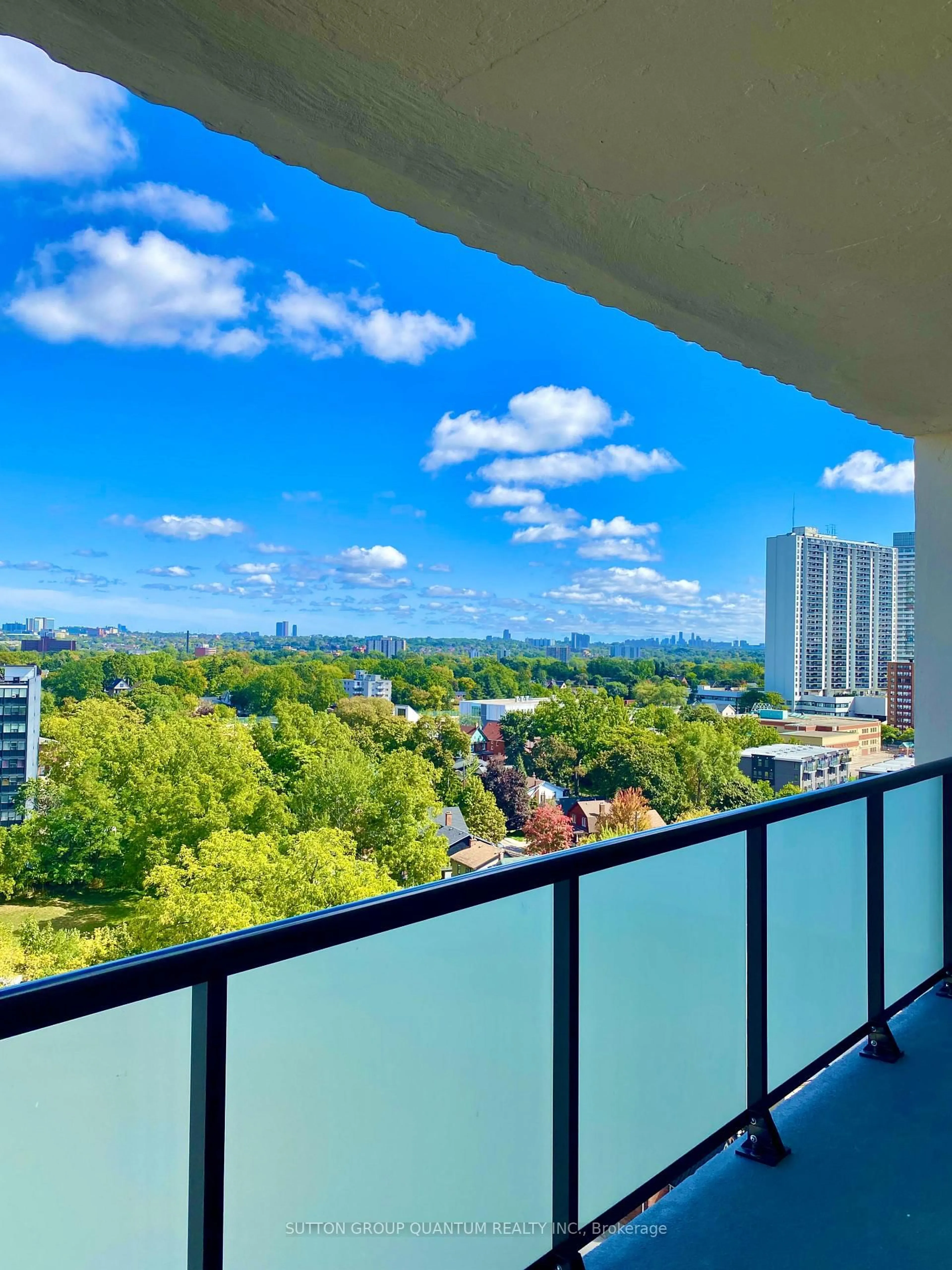 Balcony in the apartment, city buildings view from balcony for 2130 Weston Rd #PH 2, Toronto Ontario M9N 3R9