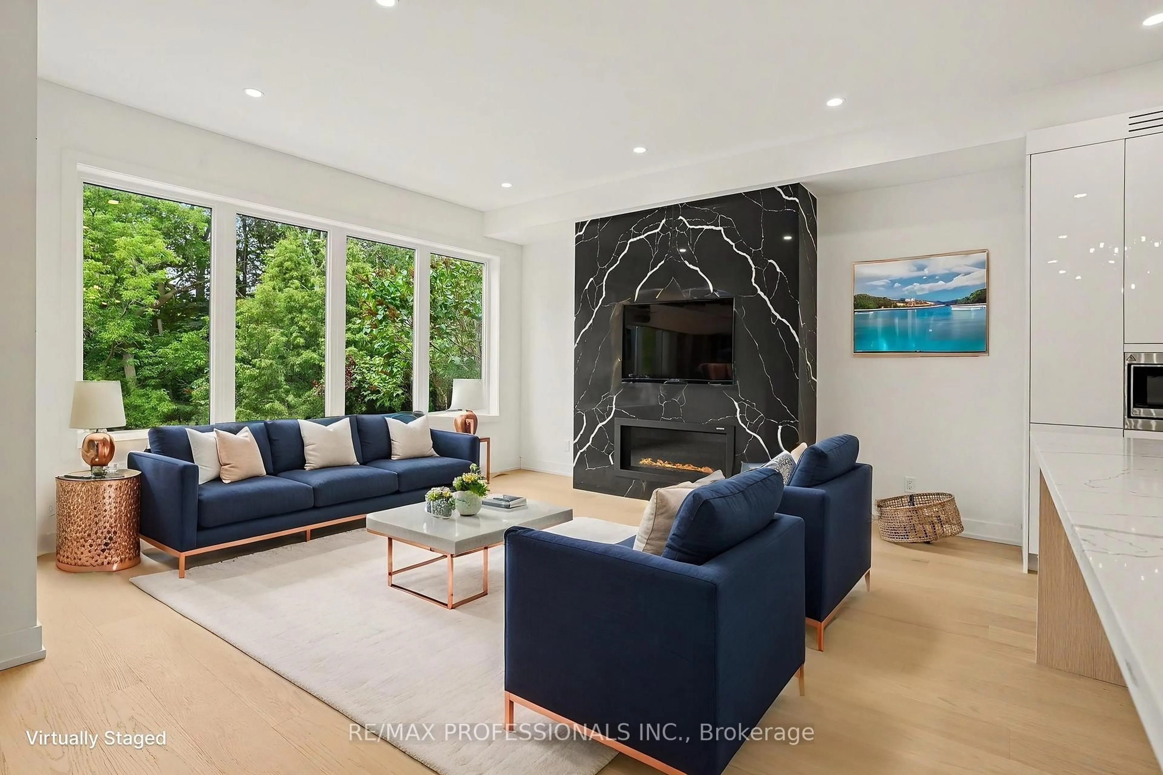 Living room with furniture, unknown for 14 Kentroyal Dr, Toronto Ontario M9P 2M8