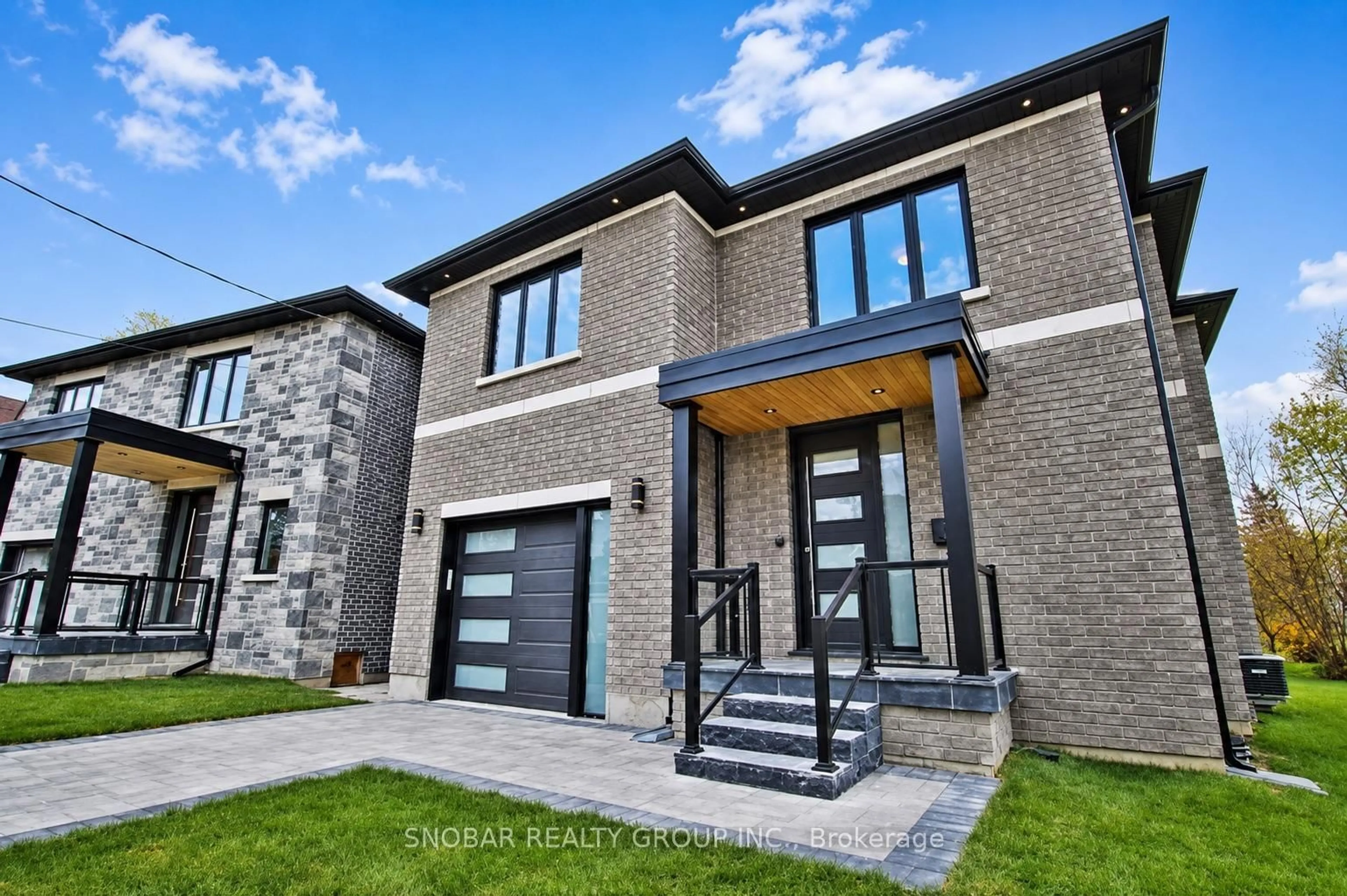 Home with brick exterior material, street for 1 Aura Lea Blvd, Toronto Ontario M9M 1K2