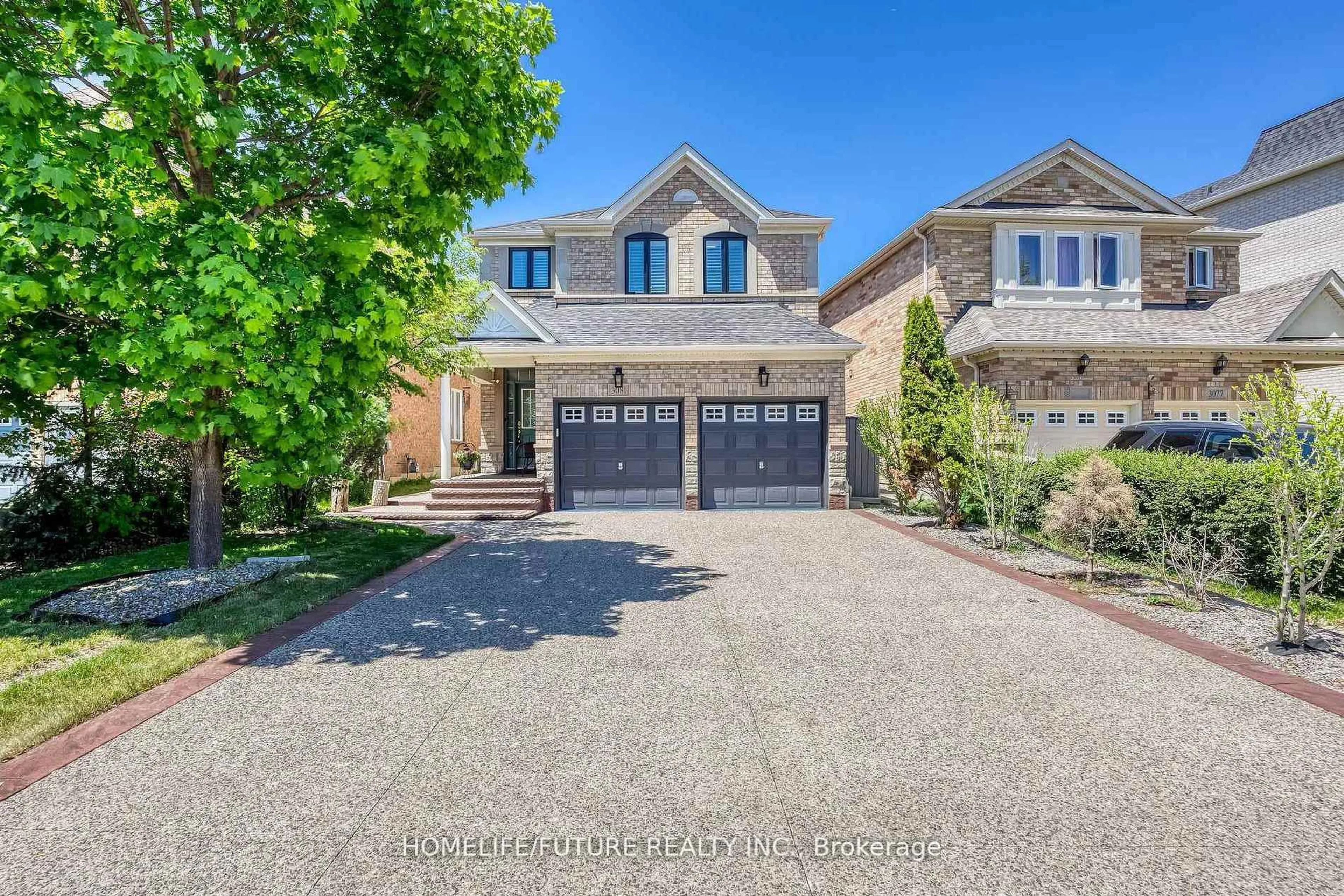 Home with brick exterior material, street for 3081 Mission Hill Dr, Mississauga Ontario L5M 0B8