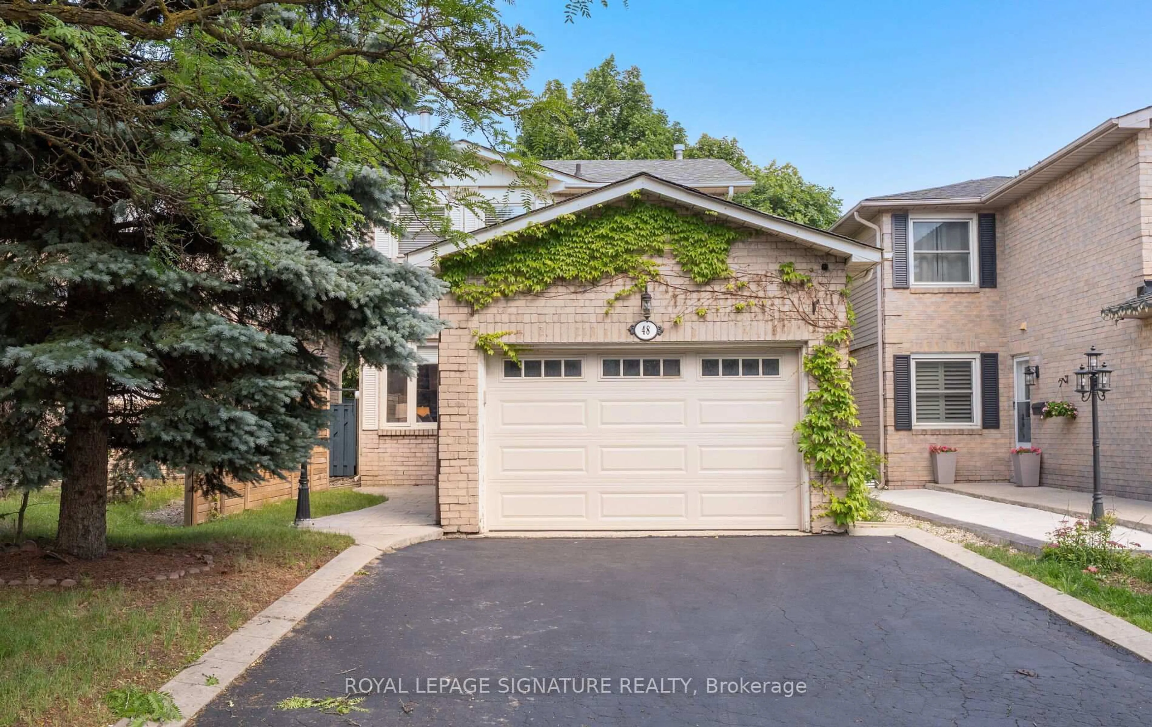 Home with brick exterior material, street for 48 Steven Crt, Brampton Ontario L6Z 3A6