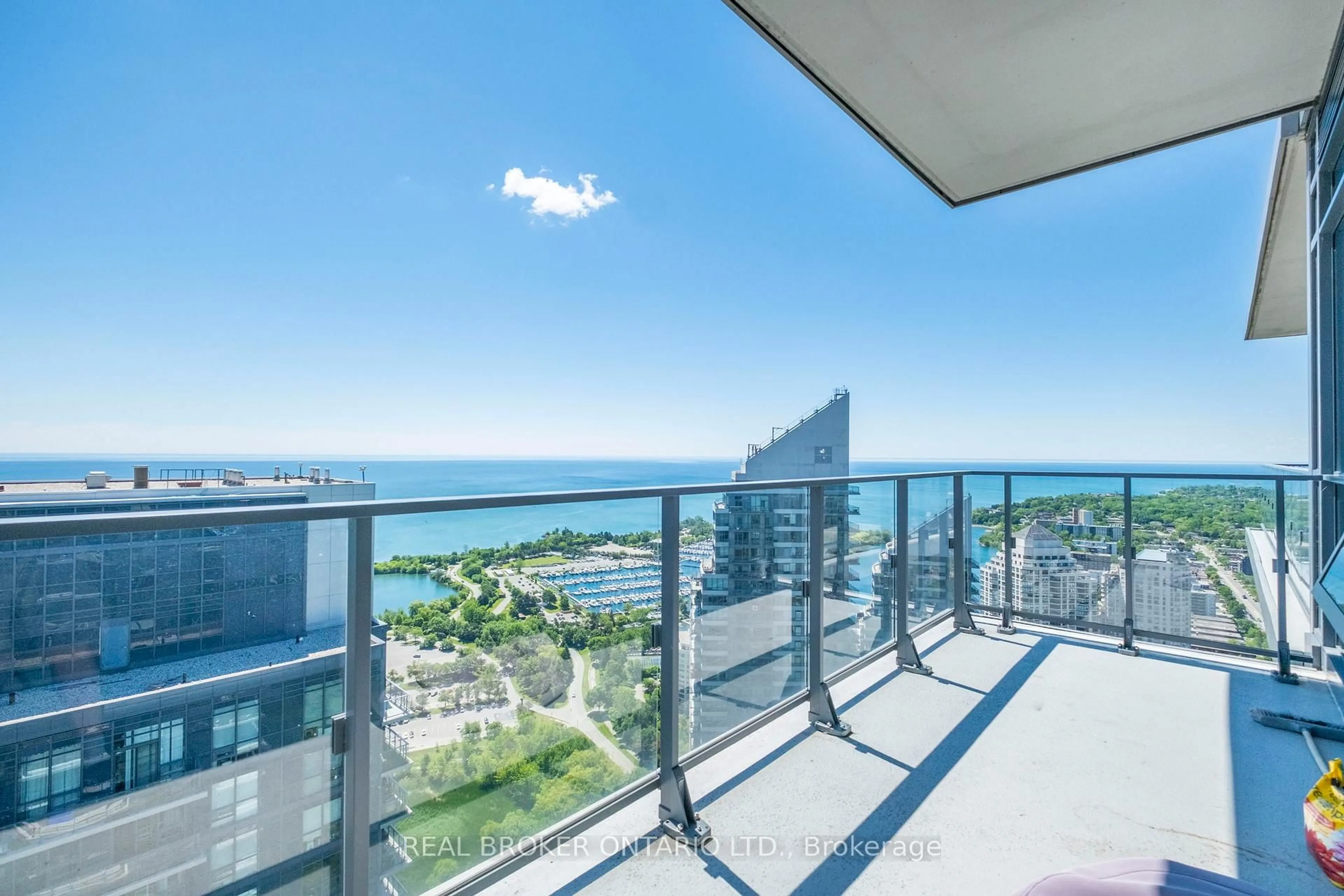 Balcony in the apartment, water/lake/river/ocean view for 2220 Lake Shore Blvd #UPH07, Toronto Ontario M8V 0C1
