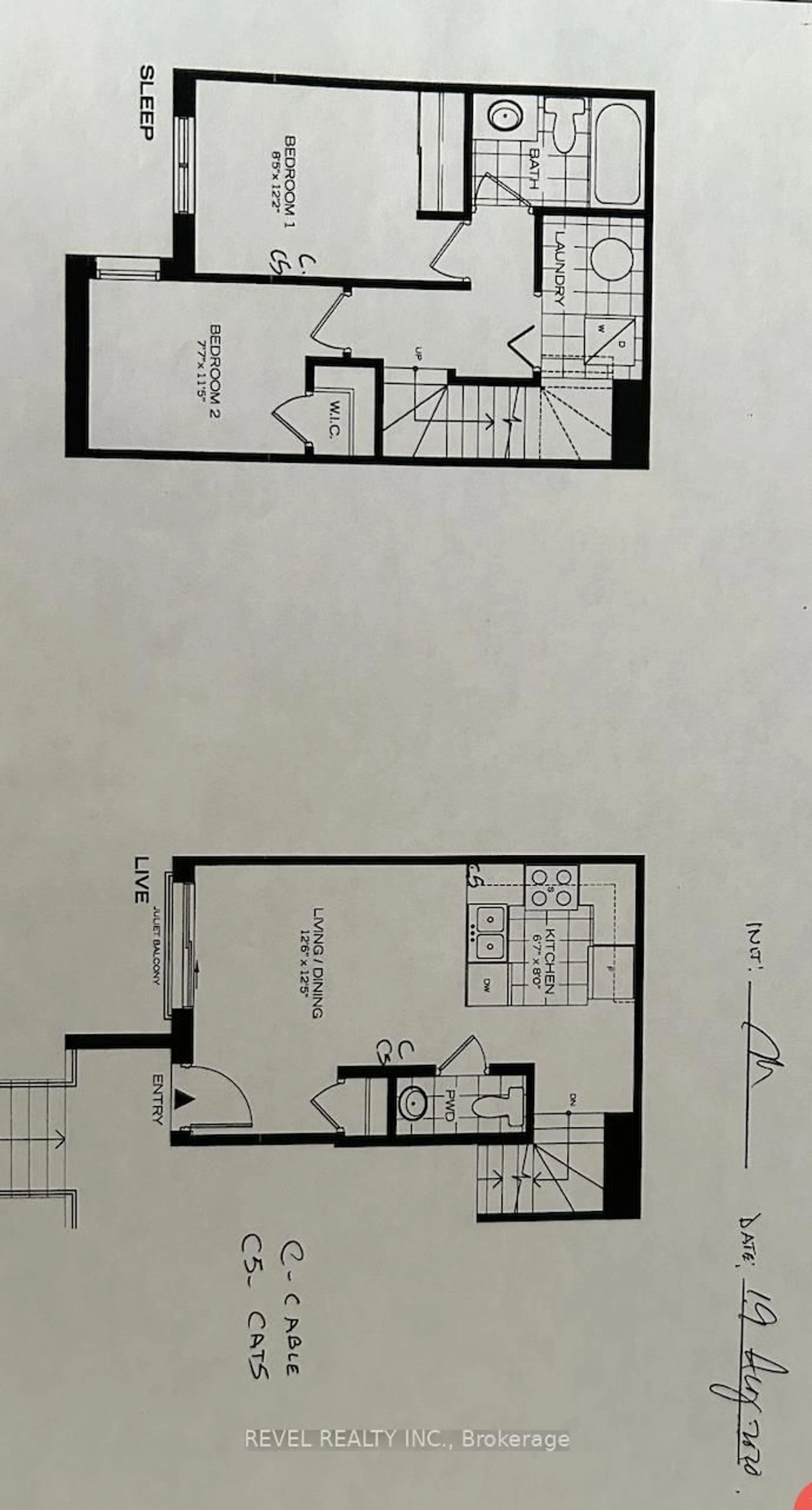 Floor plan for 717 Lawrence Ave #45, Toronto Ontario M6A 1B4