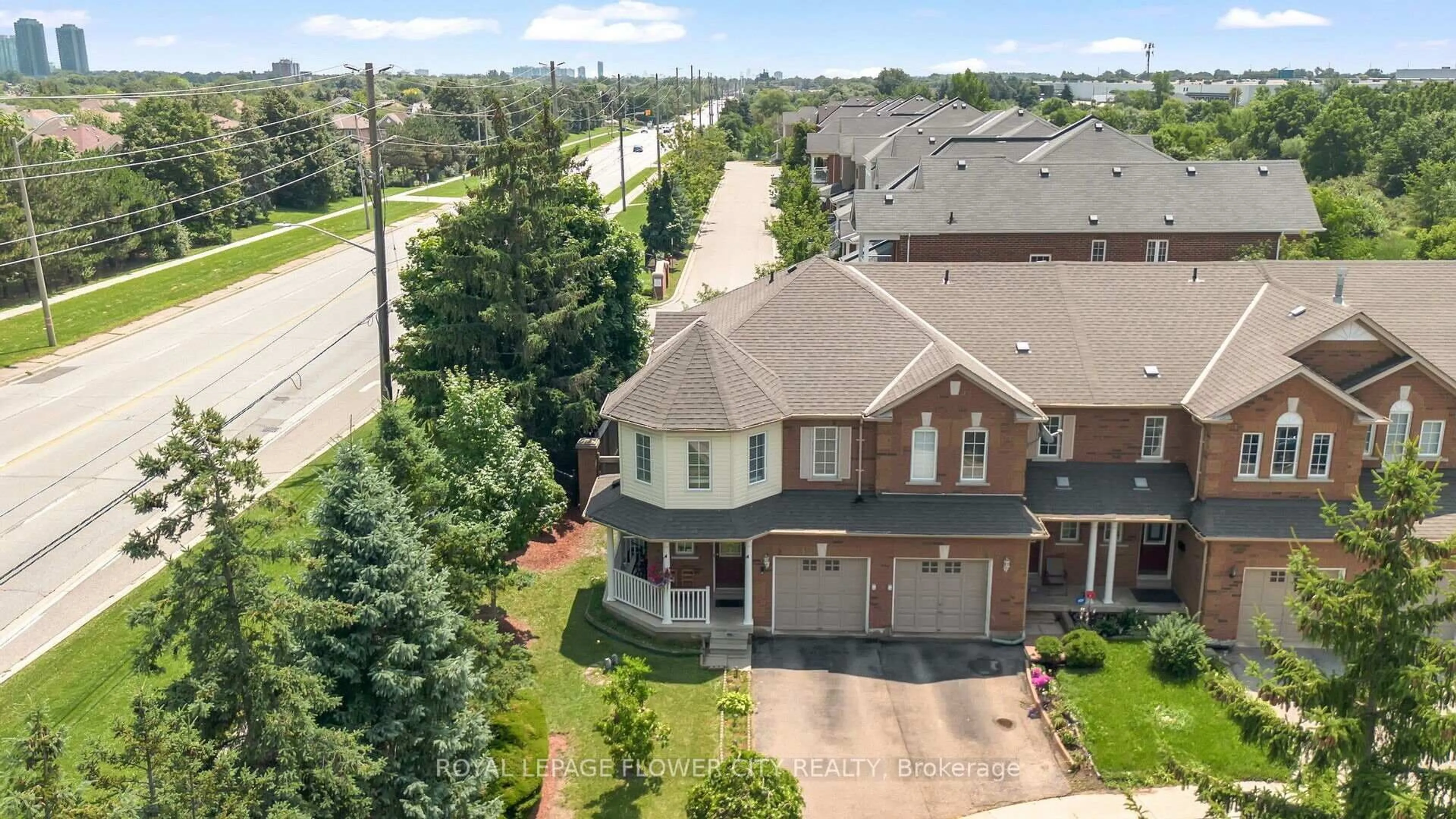 A pic from outside/outdoor area/front of a property/back of a property/a pic from drone, unknown for 9800 Mclaughlin Rd #2, Brampton Ontario L6X 4R1