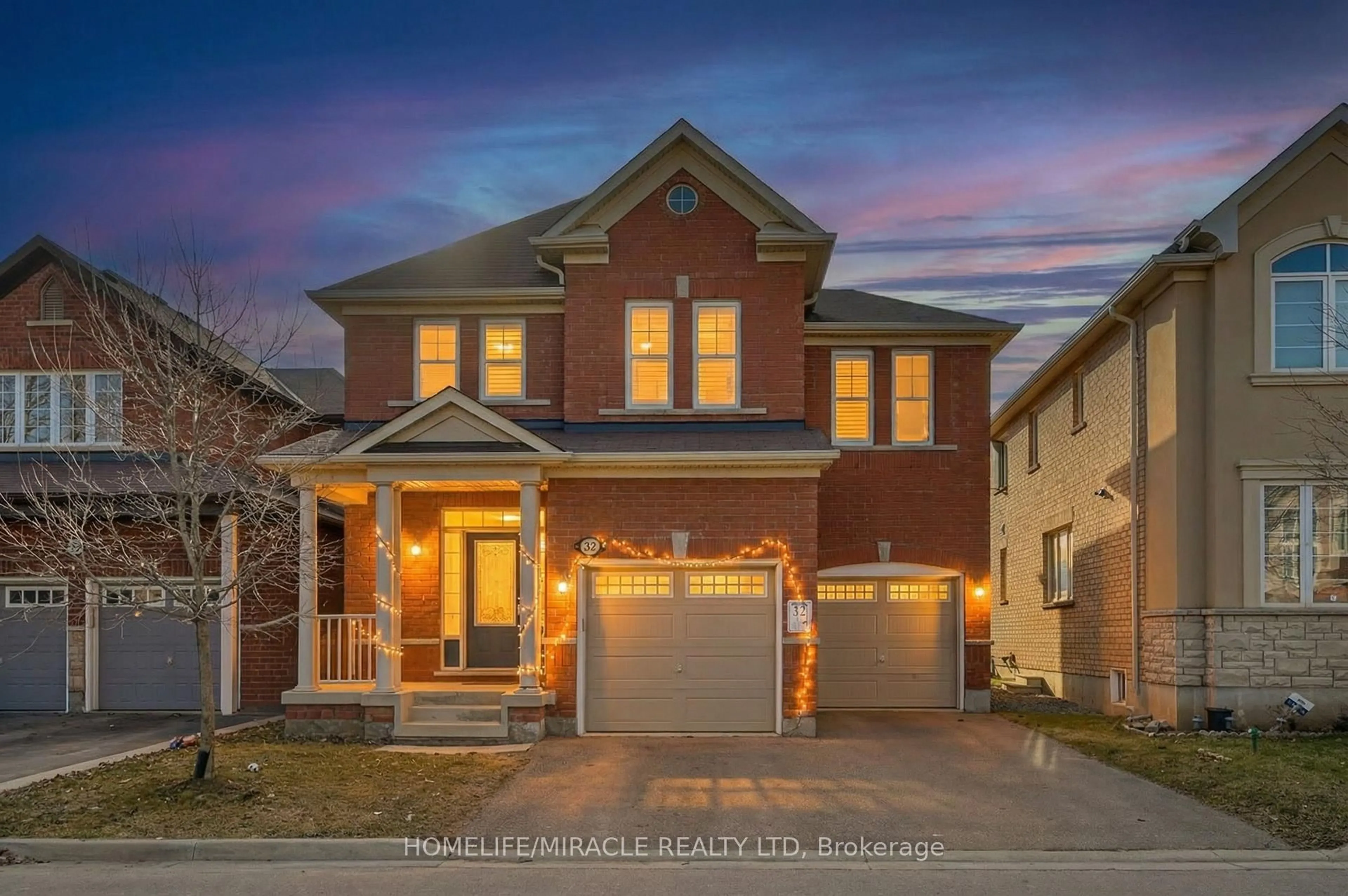 Home with brick exterior material, street for 32 Agricola Rd, Brampton Ontario L7A 0V1