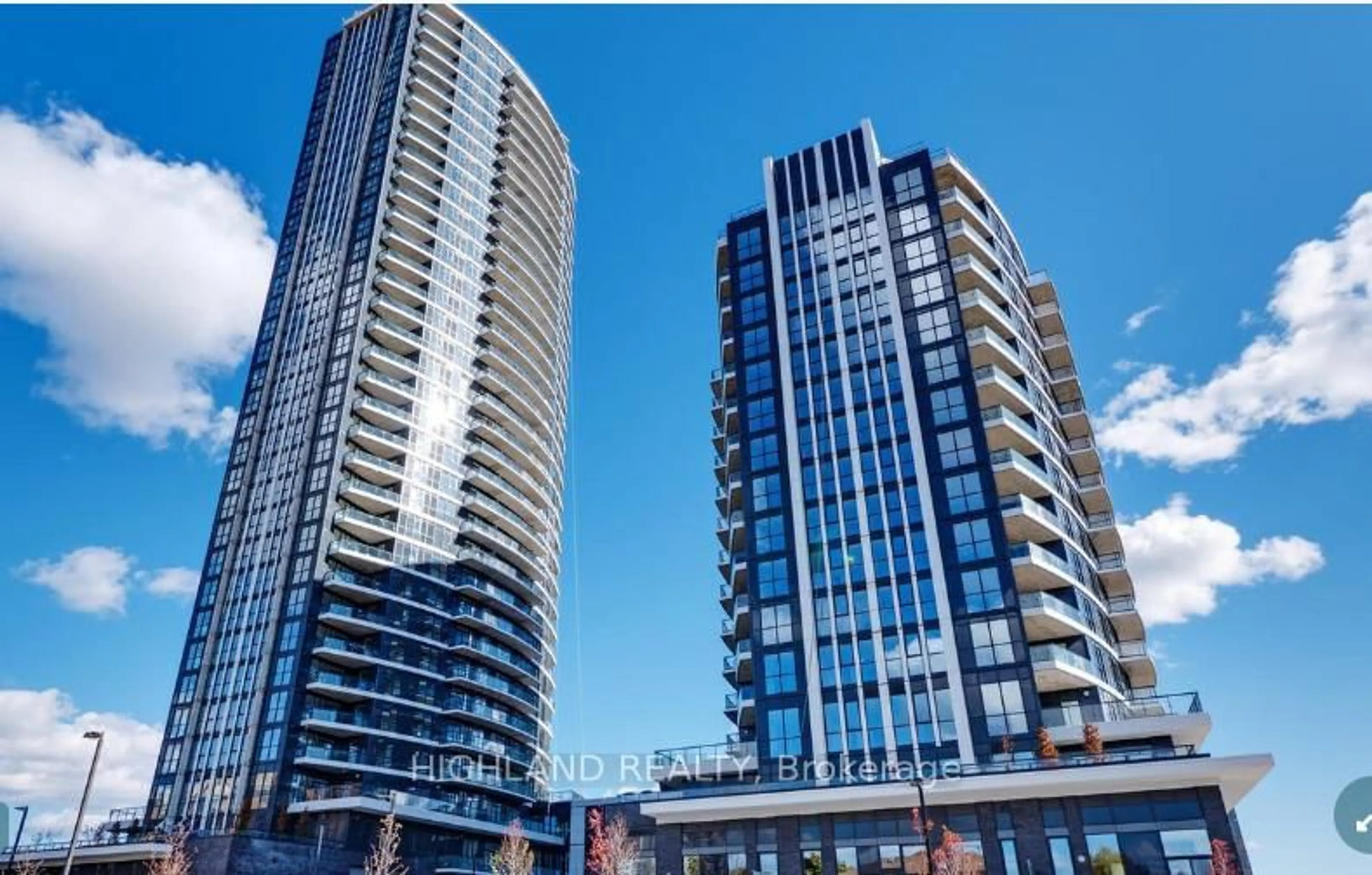 A pic from outside/outdoor area/front of a property/back of a property/a pic from drone, city buildings view from balcony for 35 Watergarden Dr #2716, Mississauga Ontario L5R 0G8