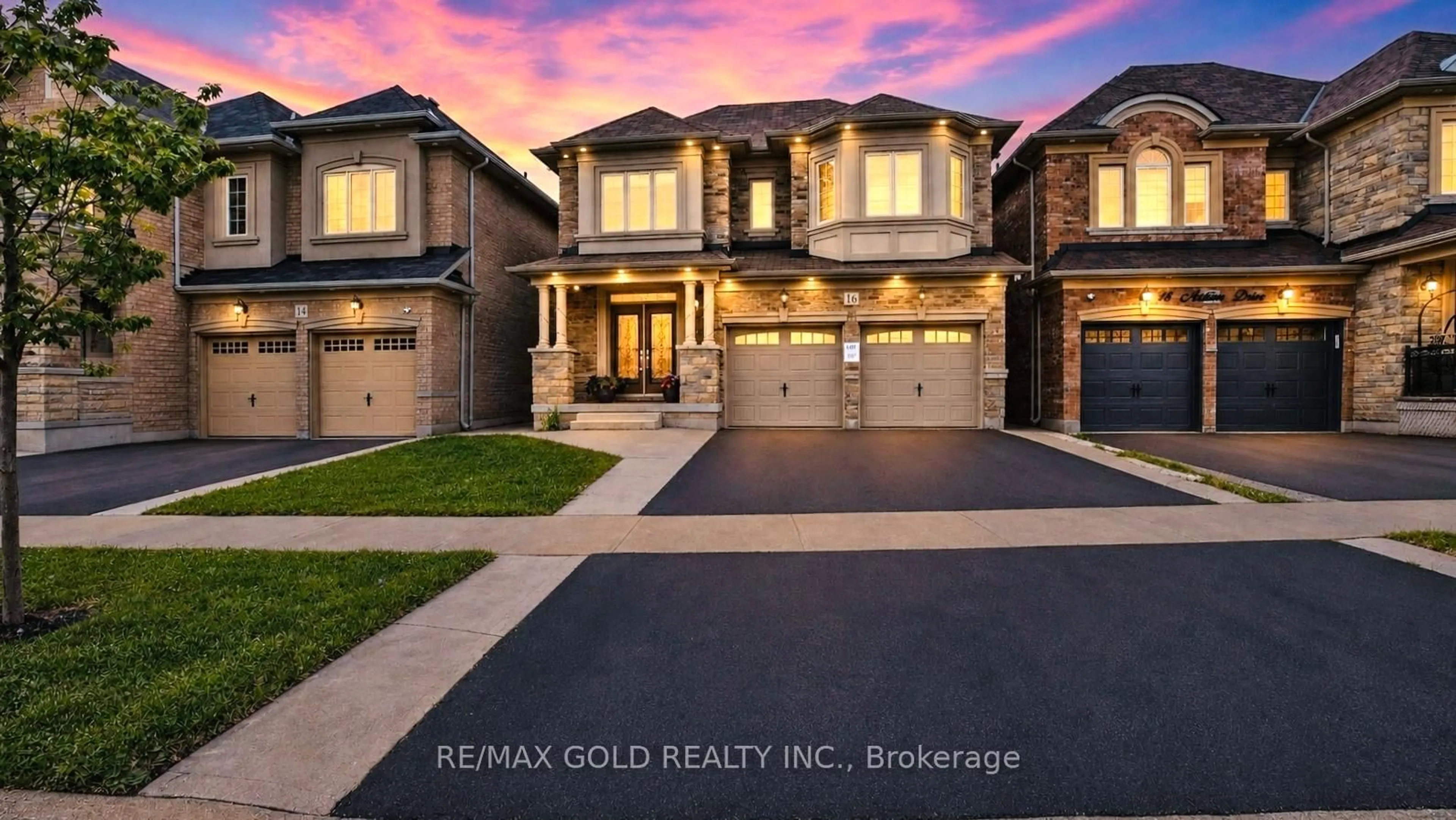 Home with brick exterior material, street for 16 Action Dr, Brampton Ontario L7A 4X8