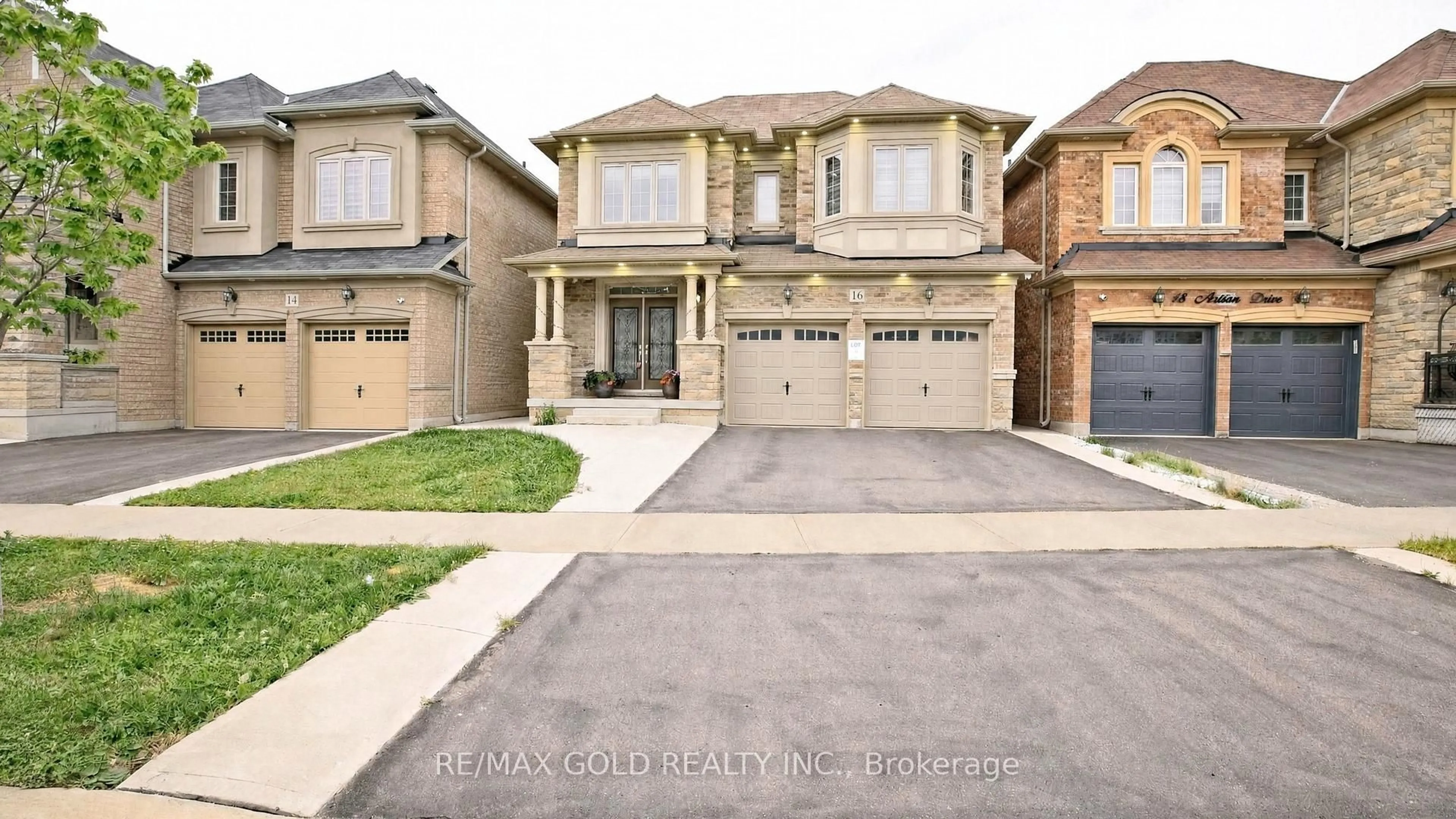 Home with brick exterior material, street for 16 Action Dr, Brampton Ontario L7A 4X8