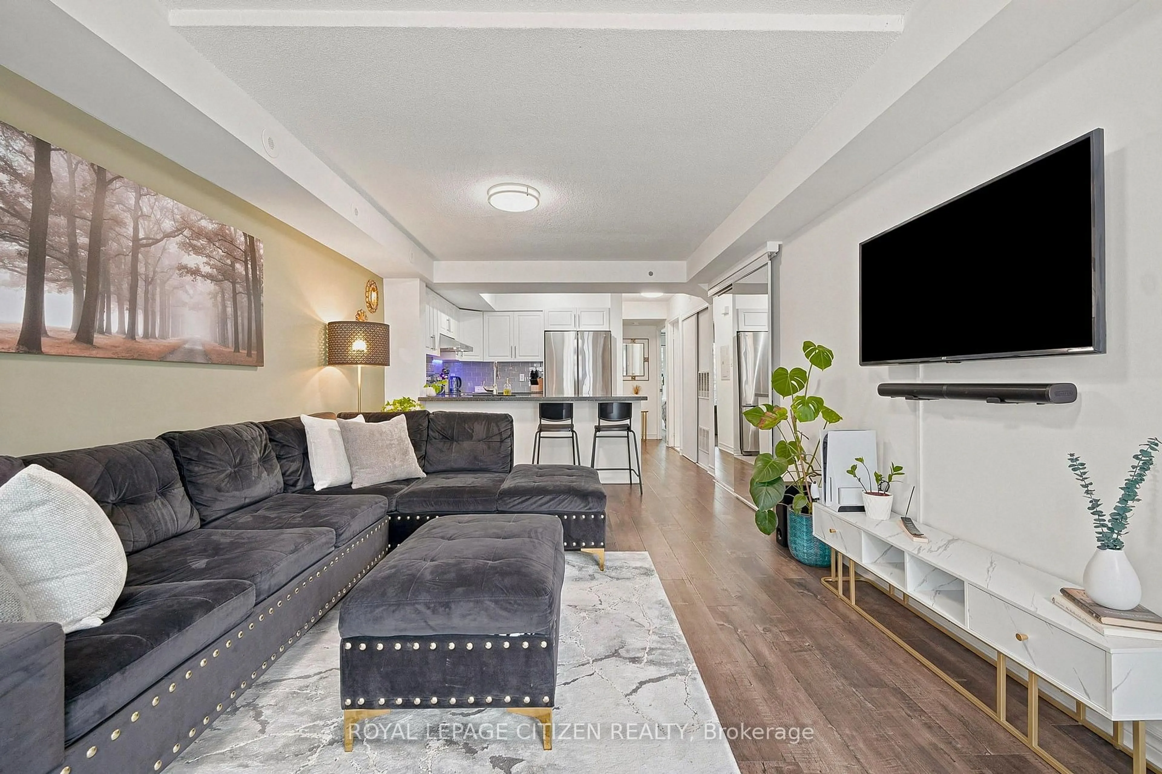 Living room with furniture, unknown for 75 George Appleton Way #2048, Toronto Ontario M3M 0A2