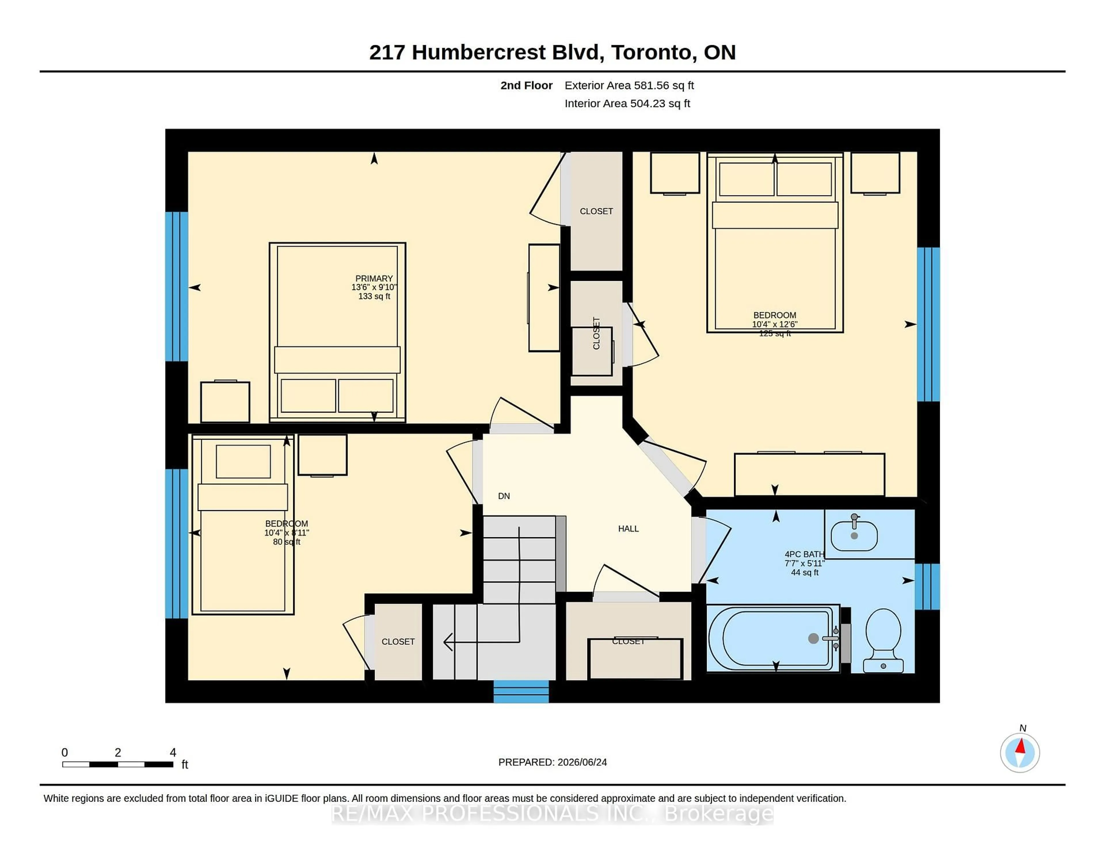 Floor plan for 217 Humbercrest Blvd, Toronto Ontario M6S 4L5